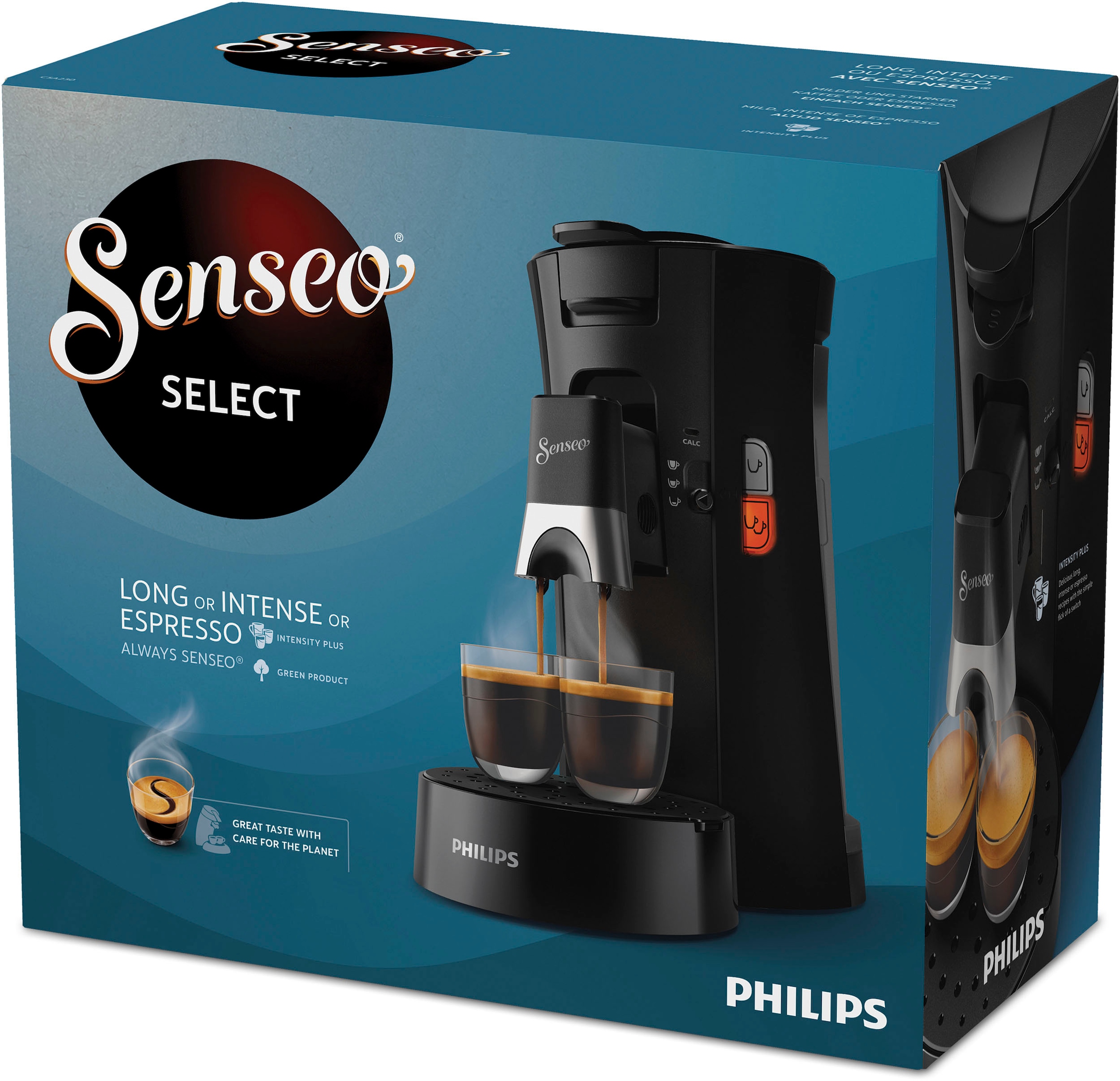 Philips Senseo Kaffeepadmaschine »Select CSA230/69, aus 21% recyceltem Plastik«, Crema Plus, 100 Senseo Pads kaufen und bis zu 33 € zurückerhalten
