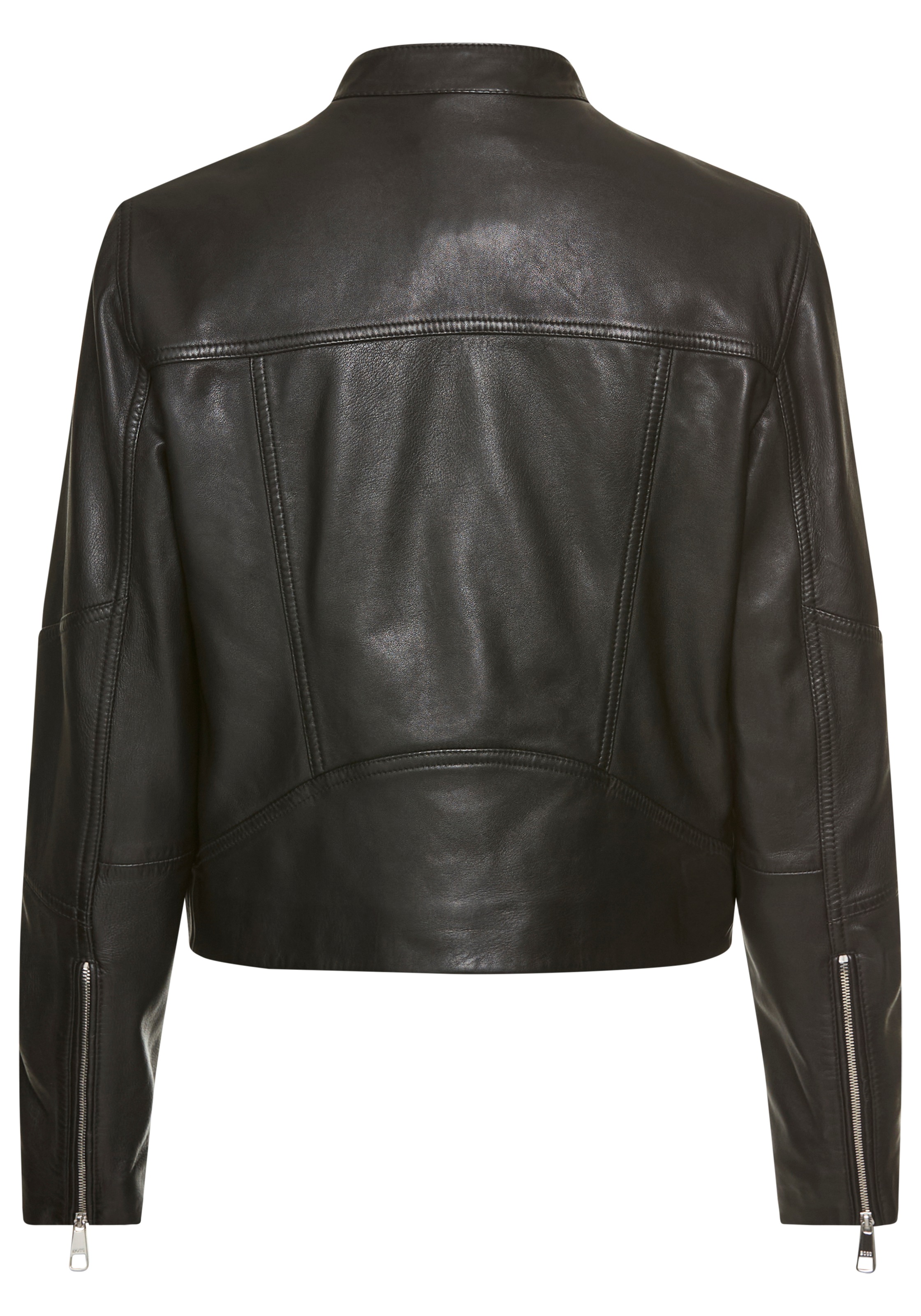 BOSS ORANGE Lederjacke »Saleste Premium Damenmode«, aus fein genarbtem Leder