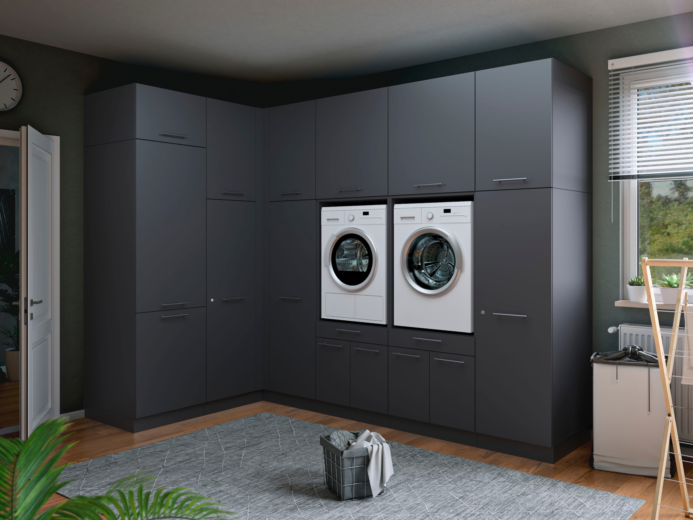 Laundreezy Mehrzweckschrank-Set »Laundreezy, 12-tlg. Mehrzweckschrank-Set B/H/T 285/238/68 cm« 12 Stk. tlg.