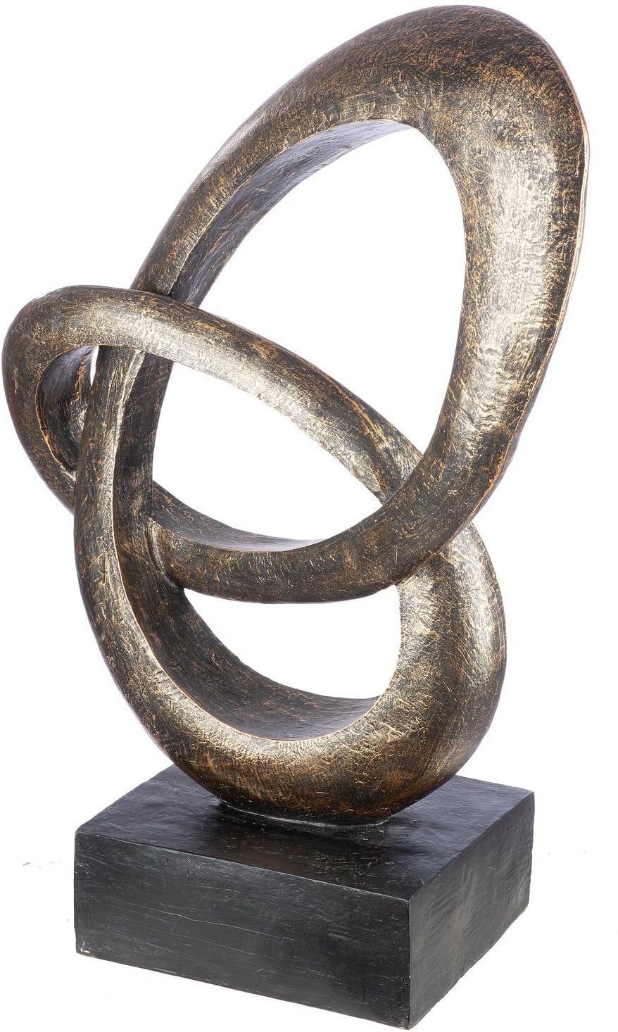 GILDE Skulptur »Skulptur, "Sphere", Kunstharz, bronzefarben« Skulptur, Outdoor, Dekoskulptur, Handarbeit, Blickfang, Dekoration