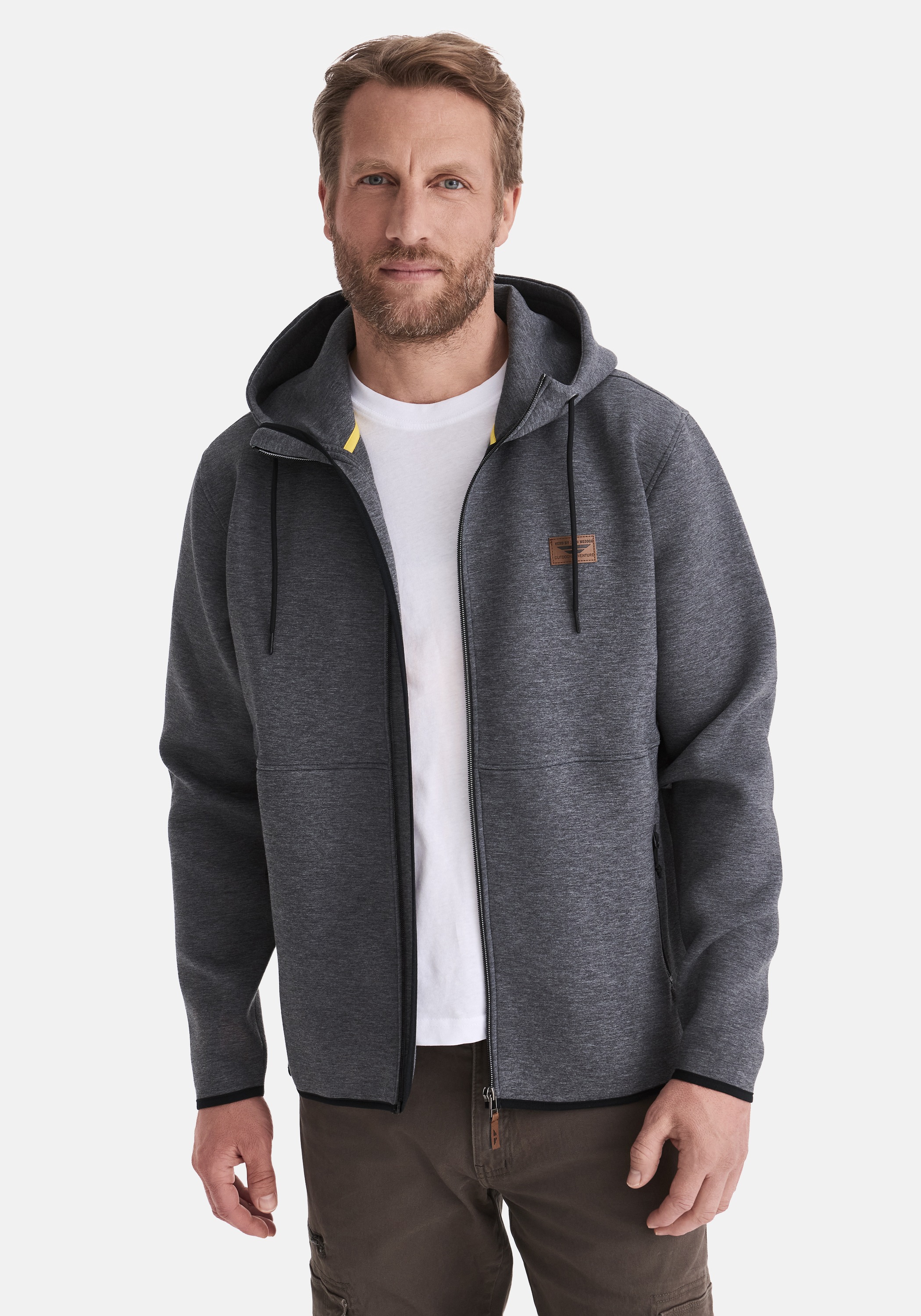 HERO by John Medoox Sweatjacke »SAMUEL Sweatjacke mit Kapuze« Soft Sweat Regularfit Casual Sweat für Herren