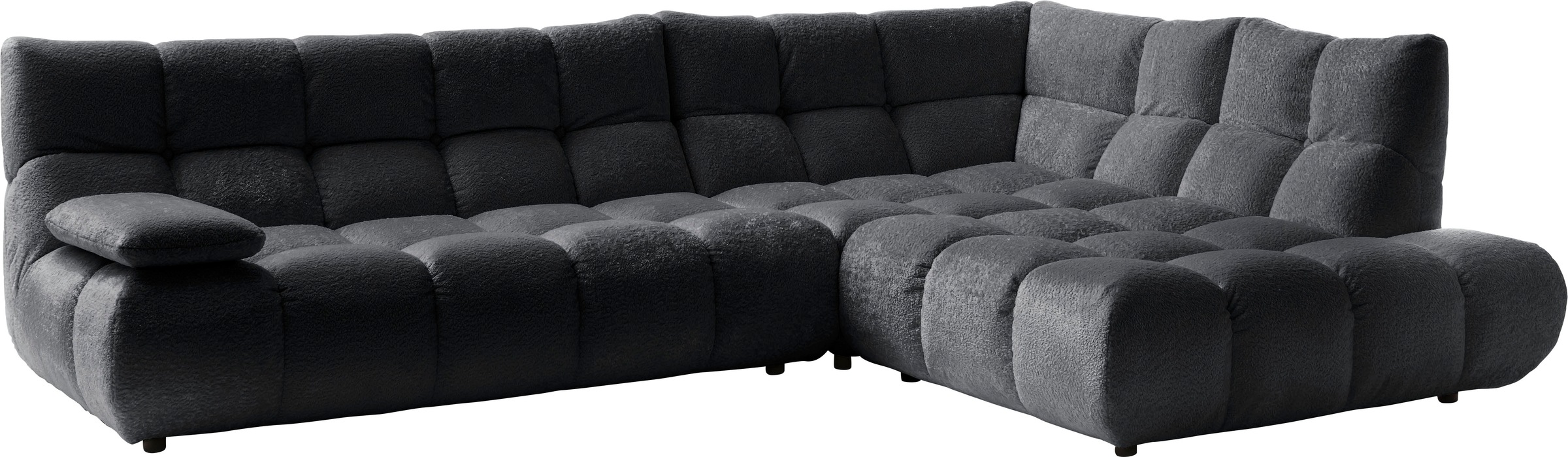 Home affaire Ecksofa "Cozy Bubble, mit klappbarer Armlehne, Breite 324 cm" günstig online kaufen