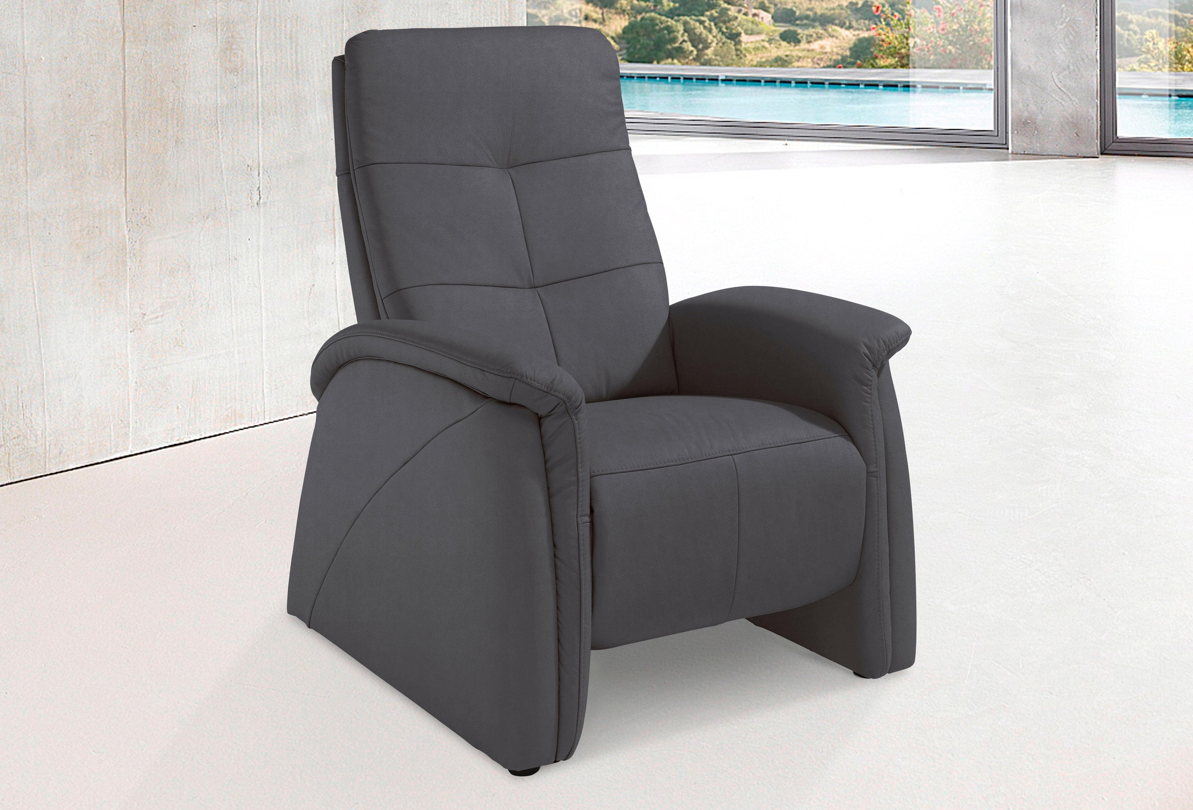 exxpo - sofa fashion Sessel »Tivoli, Hochlehnsessel, Relaxsessel, Kinosessel, bequem«, (Set), mit Relaxfunktion, schmale Armlehnen