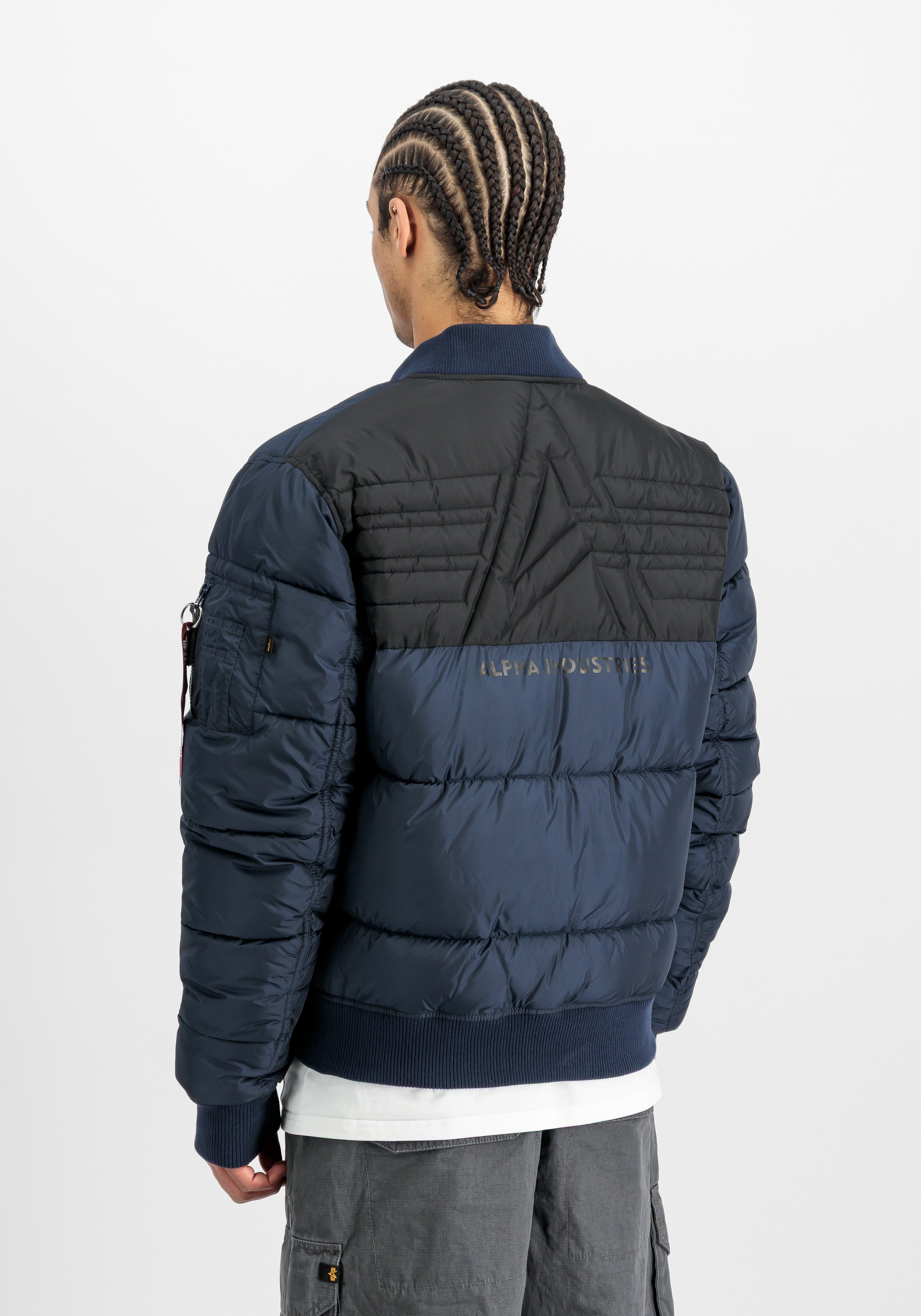 Alpha Industries Bomberjacke "MA-1 Logo Puffer" günstig online kaufen