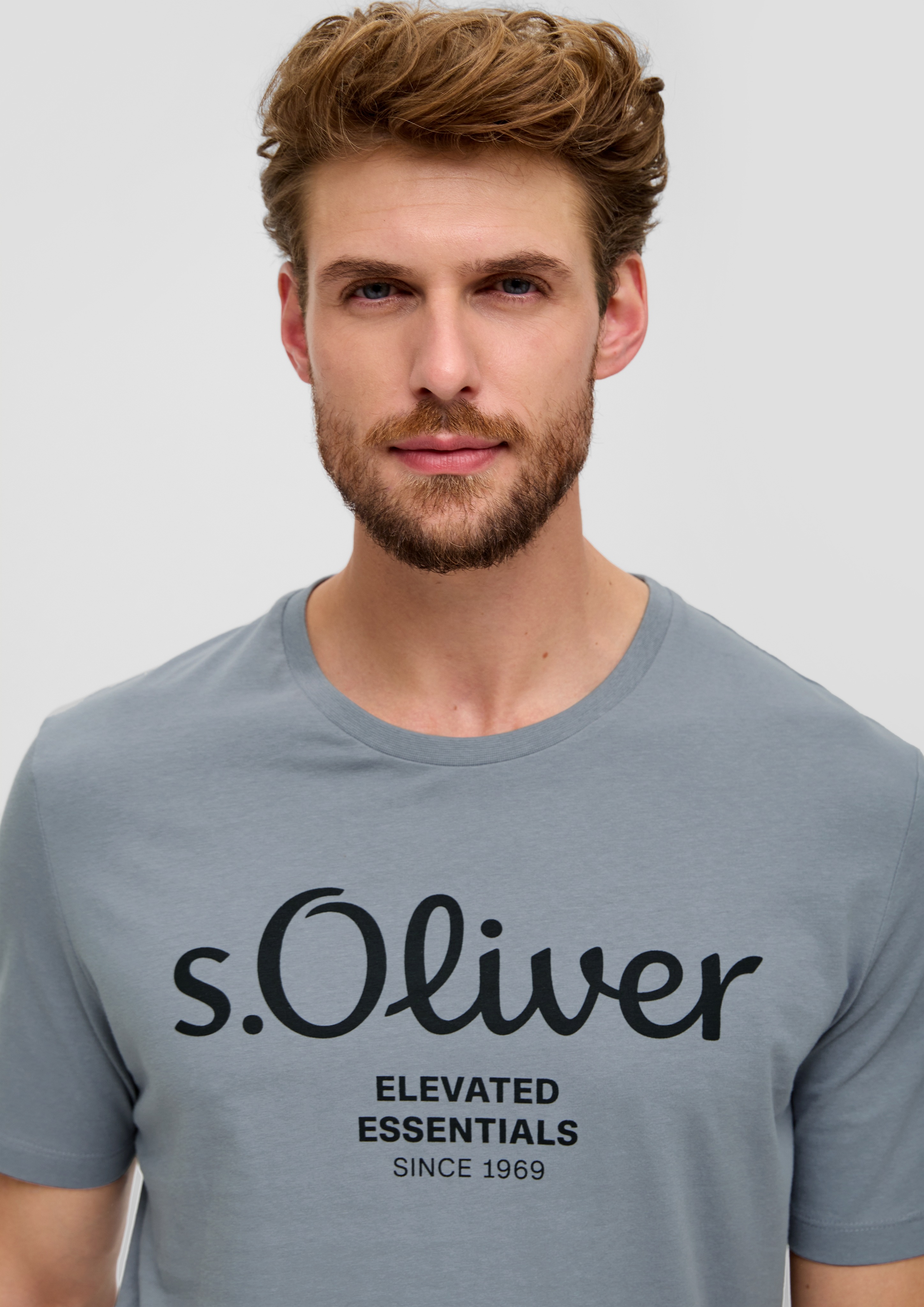 Thumbnail - s.Oliver T-Shirt, aus atmungsaktiver Baumwolle
