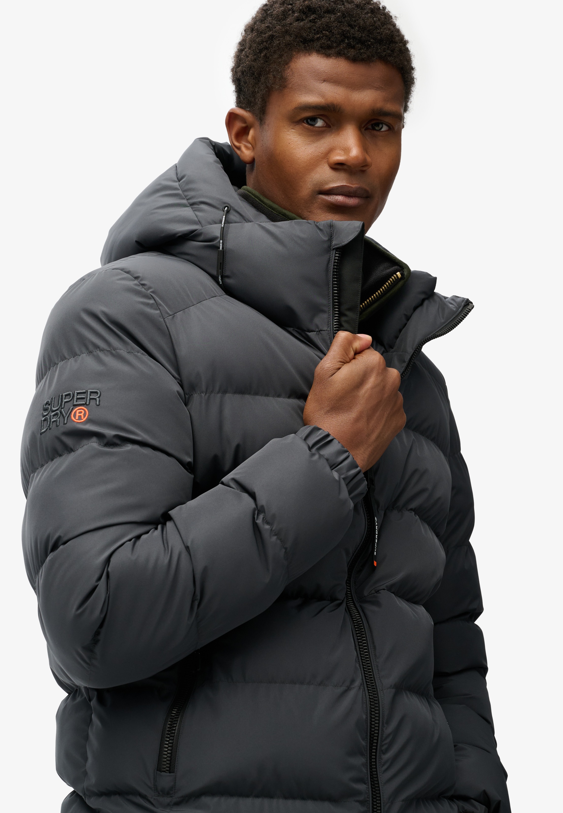 Superdry Steppjacke »HOODED SPORTS PUFFER JACKET«, mit Kapuze