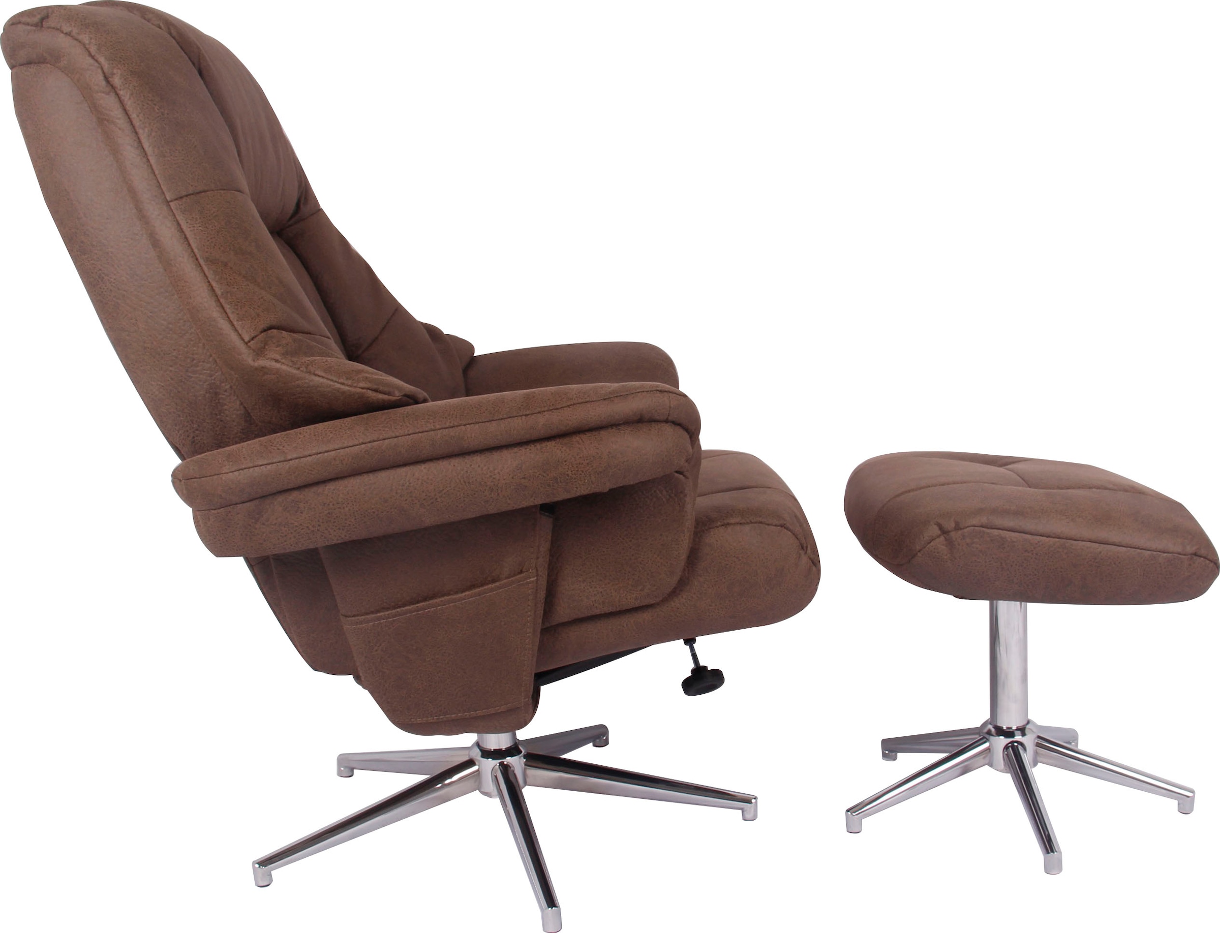 Duo Collection TV-Sessel »Burnaby«, mit Hocker und Relaxfunktion, 360 Grad drehbar