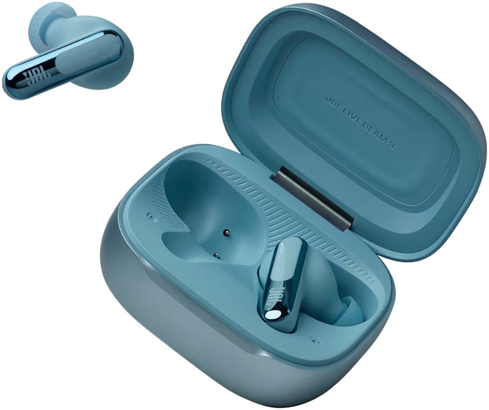 JBL wireless In-Ear-Kopfhörer "LIVE FLEX 3", B:10cm H:6cm T:19cm, blau, Kopfhörer, True Adaptive Noise Cancelling, IP54, Personi-Fi 3.0