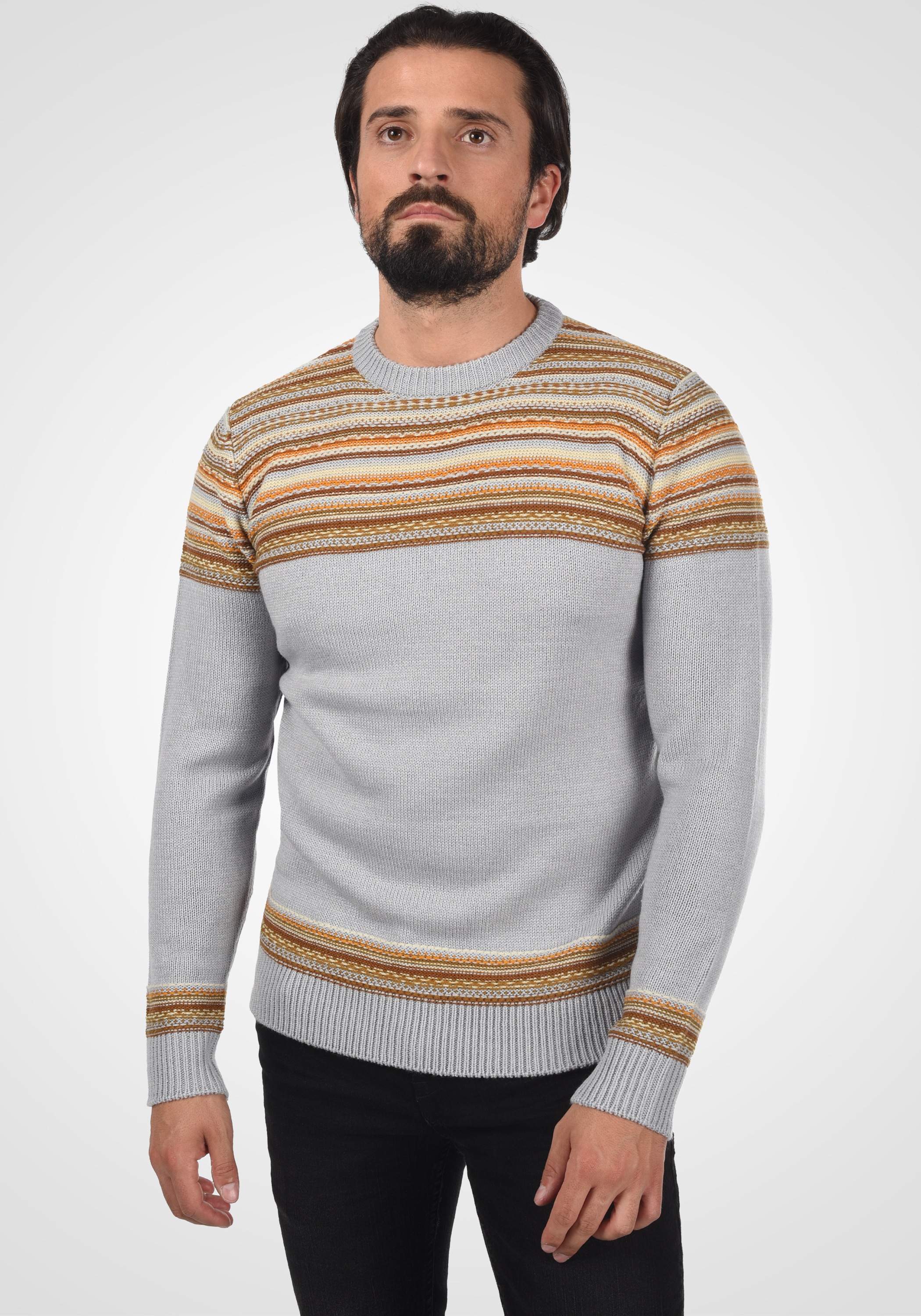 Indicode Strickfleece-Pullover "Strickpullover IDLurdes" günstig online kaufen