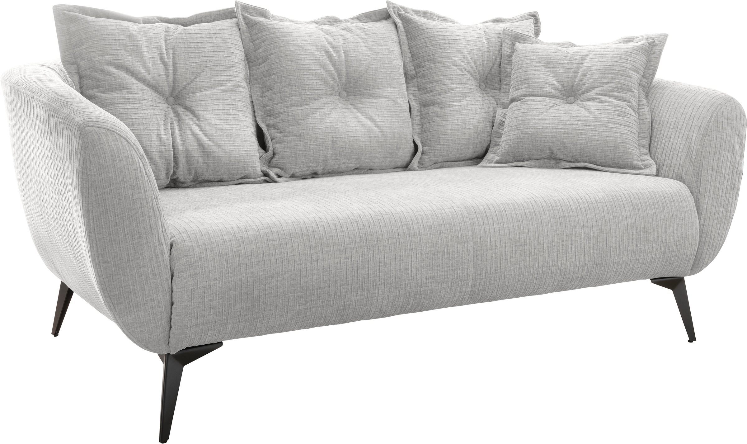 Thumbnail - Home affaire 2,5-Sitzer "Baggio, Breite 196 cm zeitlos & elegant, bequem" schwarze Metallfüße