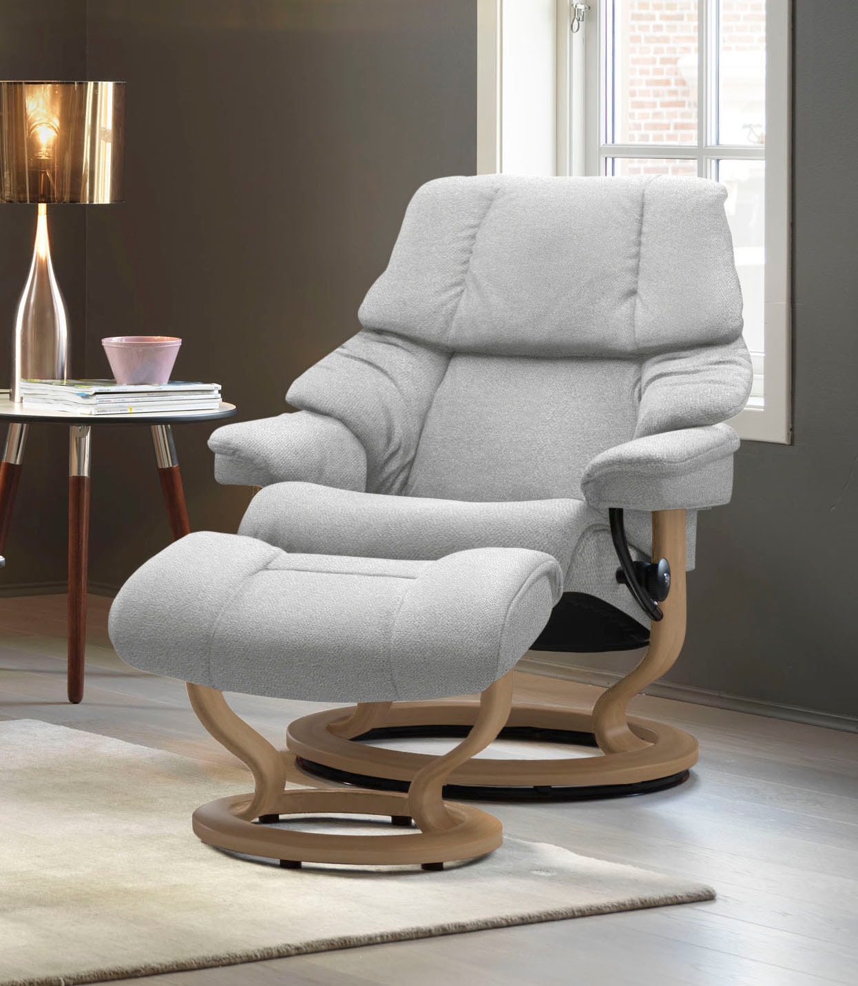 Stressless Relaxsessel "Reno", mit Classic Base, Größe S, M & L, Gestell Ei günstig online kaufen