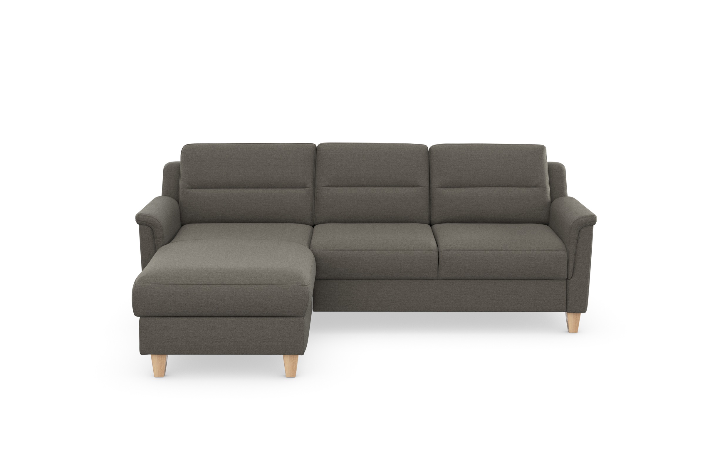 sit&more Ecksofa »Farö L-Form«, inklusive Federkern, wahlweise mit Bettfunktion und Bettkasten
