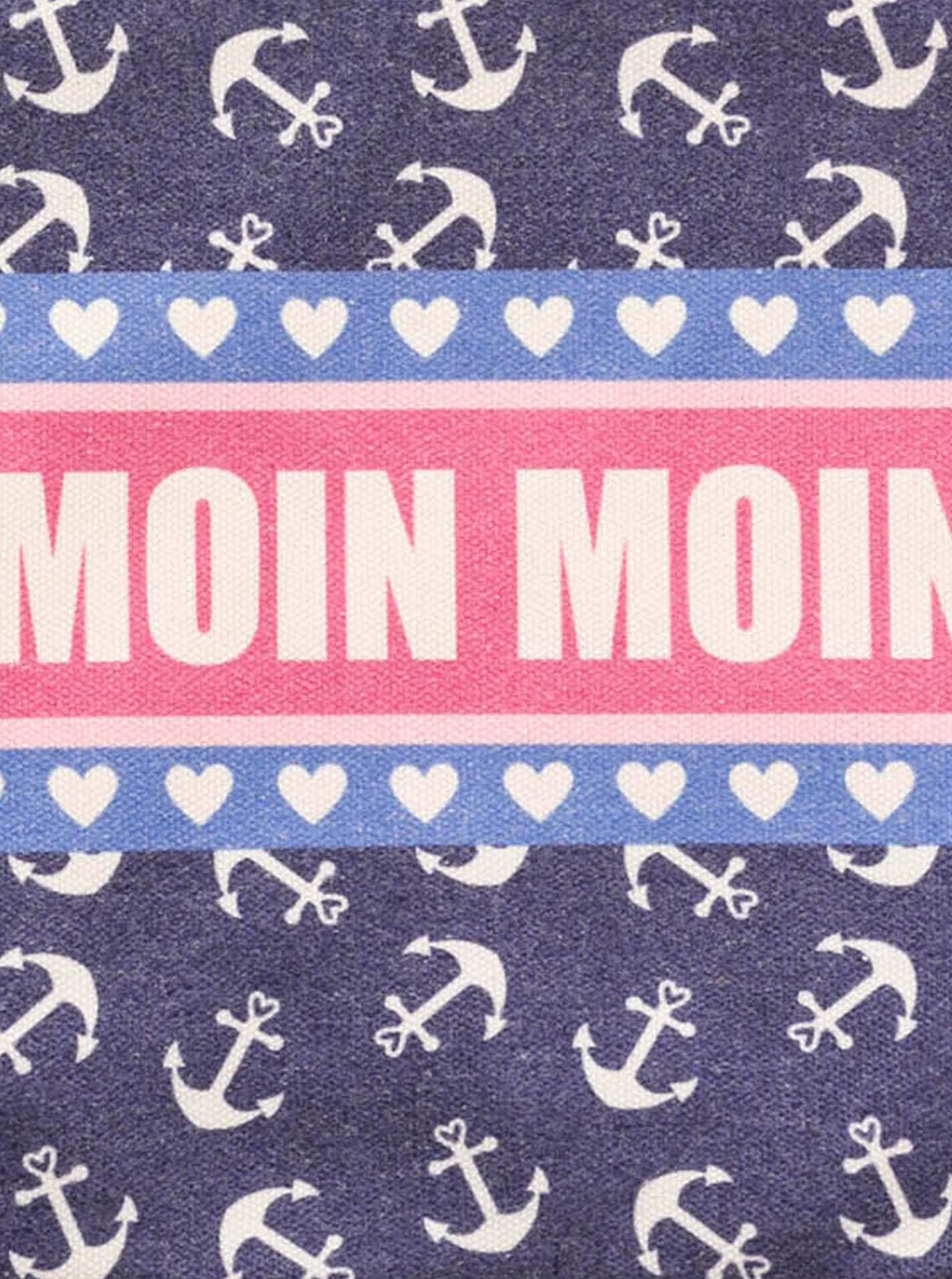 Zwillingsherz Tragetasche Stofftasche mit Henkel, bunter Mustermix