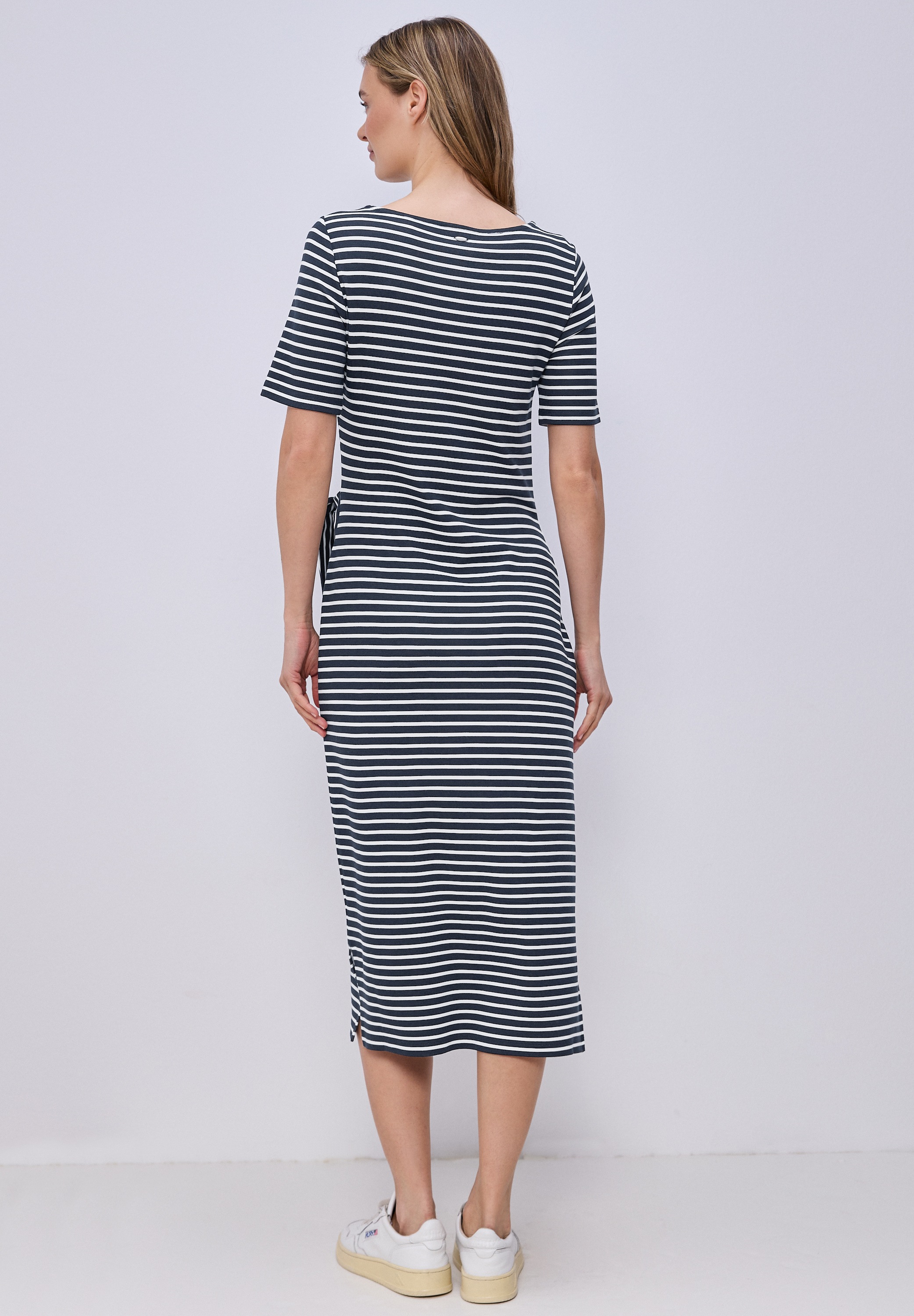 STREET ONE Jerseykleid Ohne Taschen mit Rundhalsausschnitt