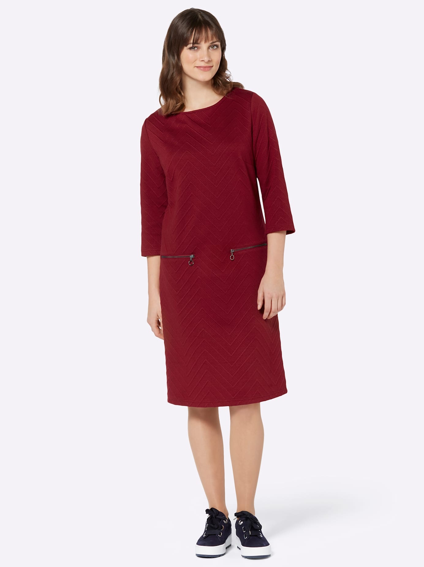 Ambria Druckkleid "Jersey-Kleid" Nahttasche günstig online kaufen