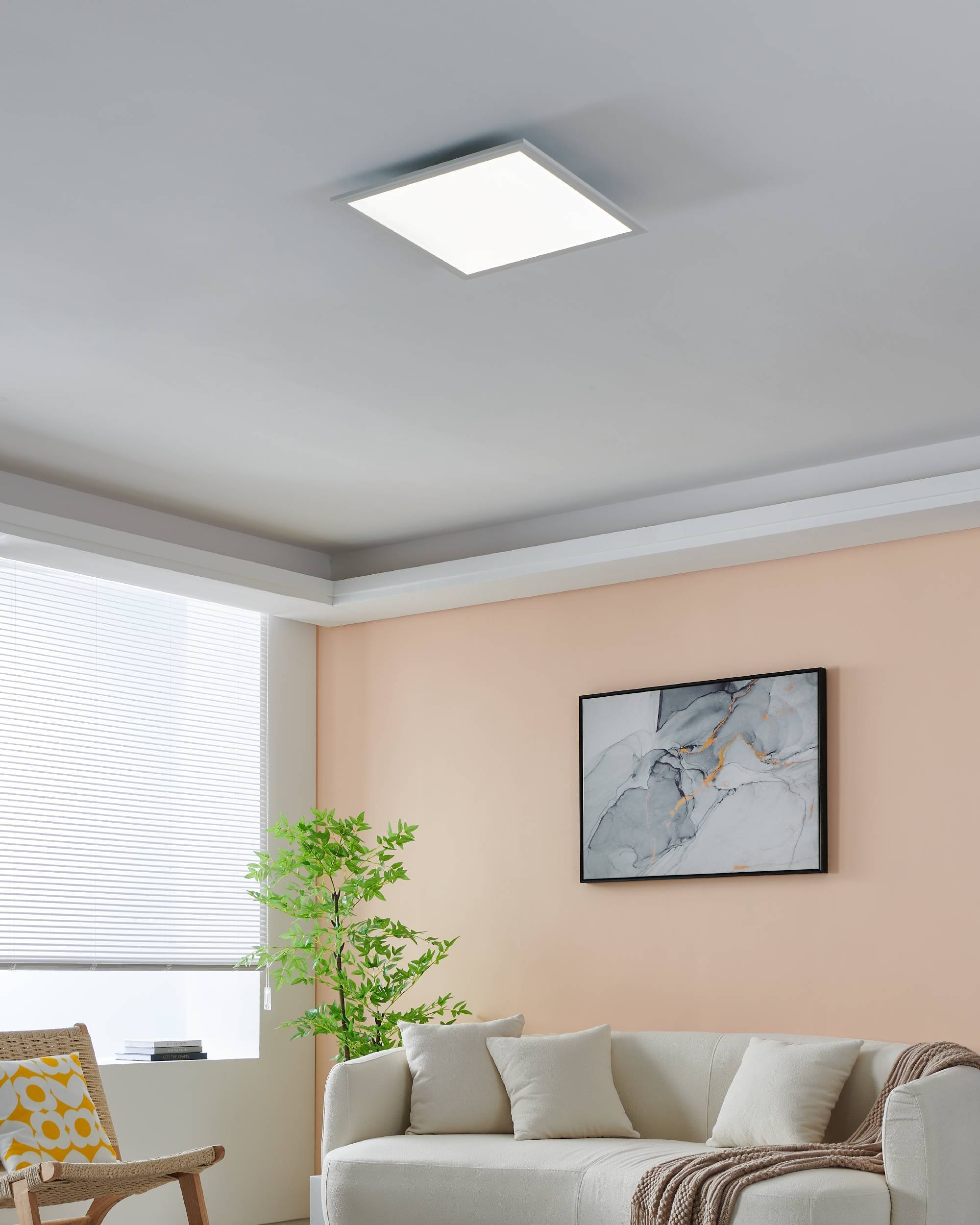 EGLO LED-Deckenleuchte »SALOBRENA-Z«,  in weiß aus Alu / inkl. LED fest integriert - 21,5 Watt 