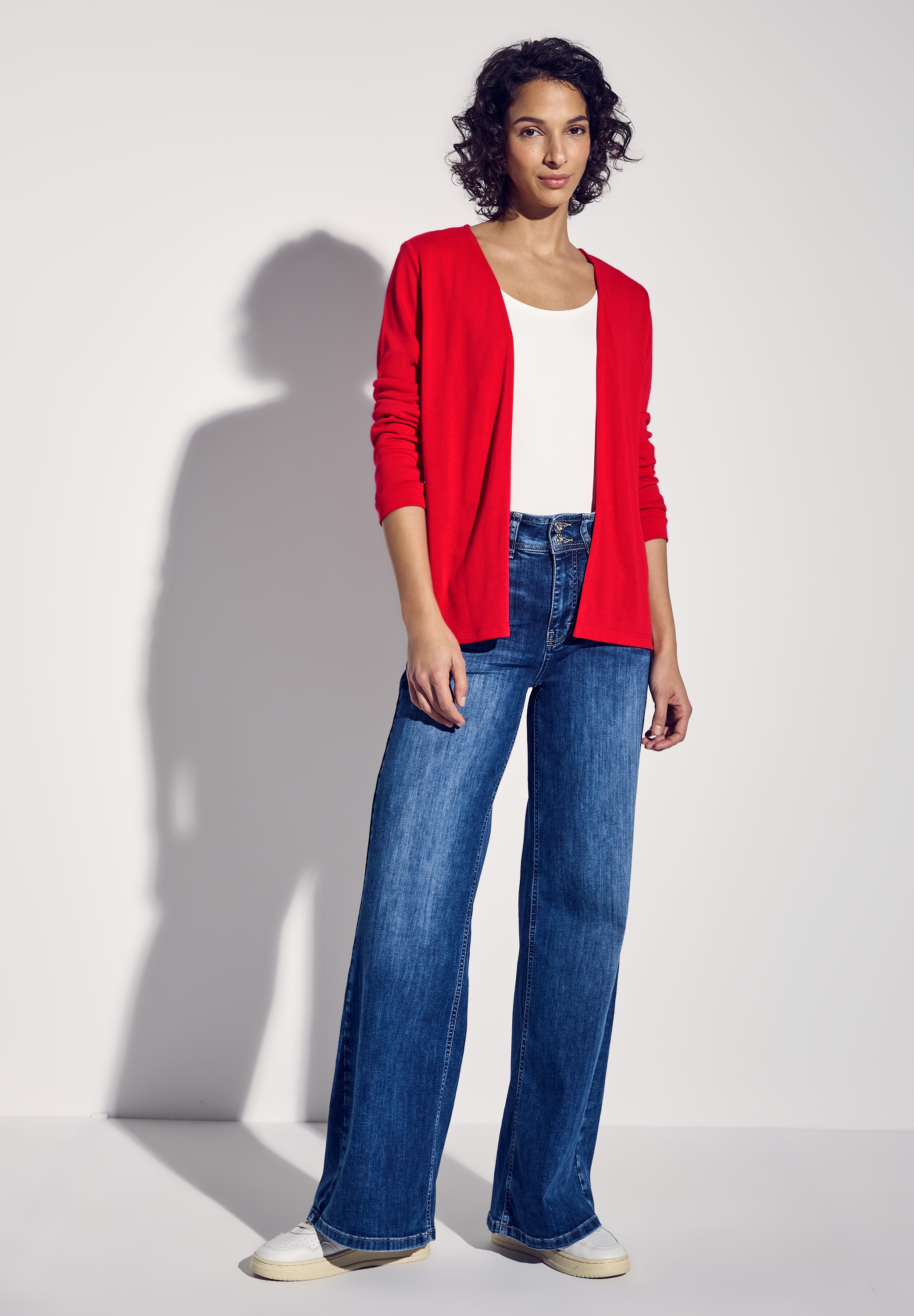 STREET ONE Cardigan, aus softem Materialmix