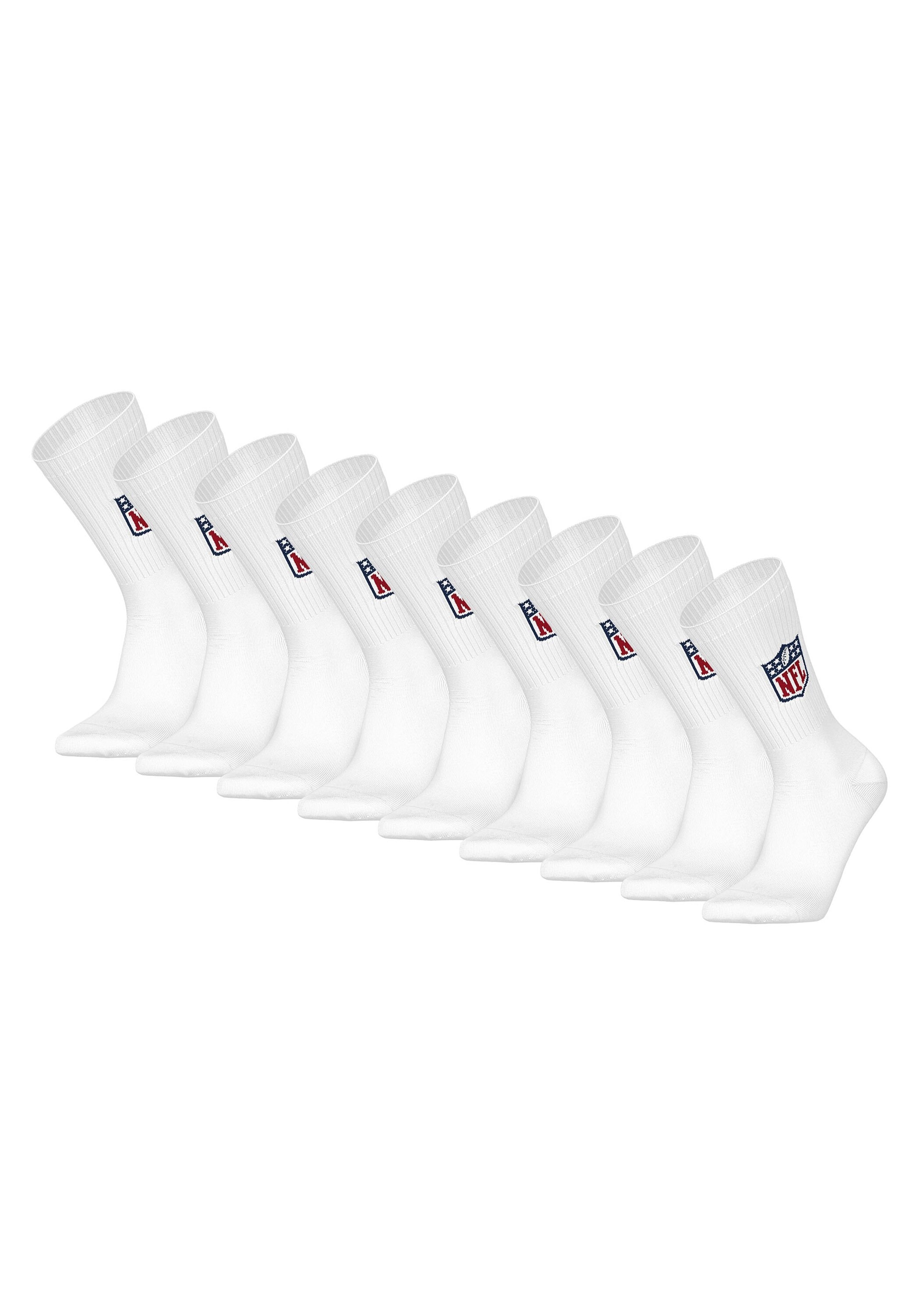 NFL Kurzsocken "Socken NFL SHIELD 9Pack Crew Socks 9er Pack"