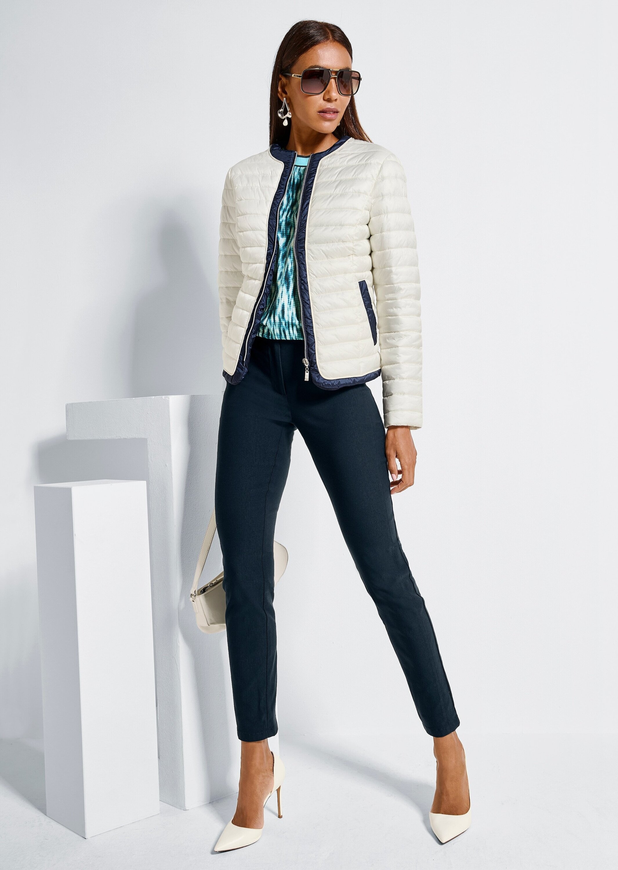 MADELEINE Kurzjacke »Steppjacke Leichte Übergangsjacke mit Fütterung« Sandwichsteppung