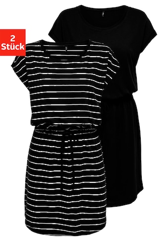 Shirtkleid »ONLMAY LIFE S/S DRESS 2 PACK CS JRS«, (2er-Pack), flexibel taillierbar für...