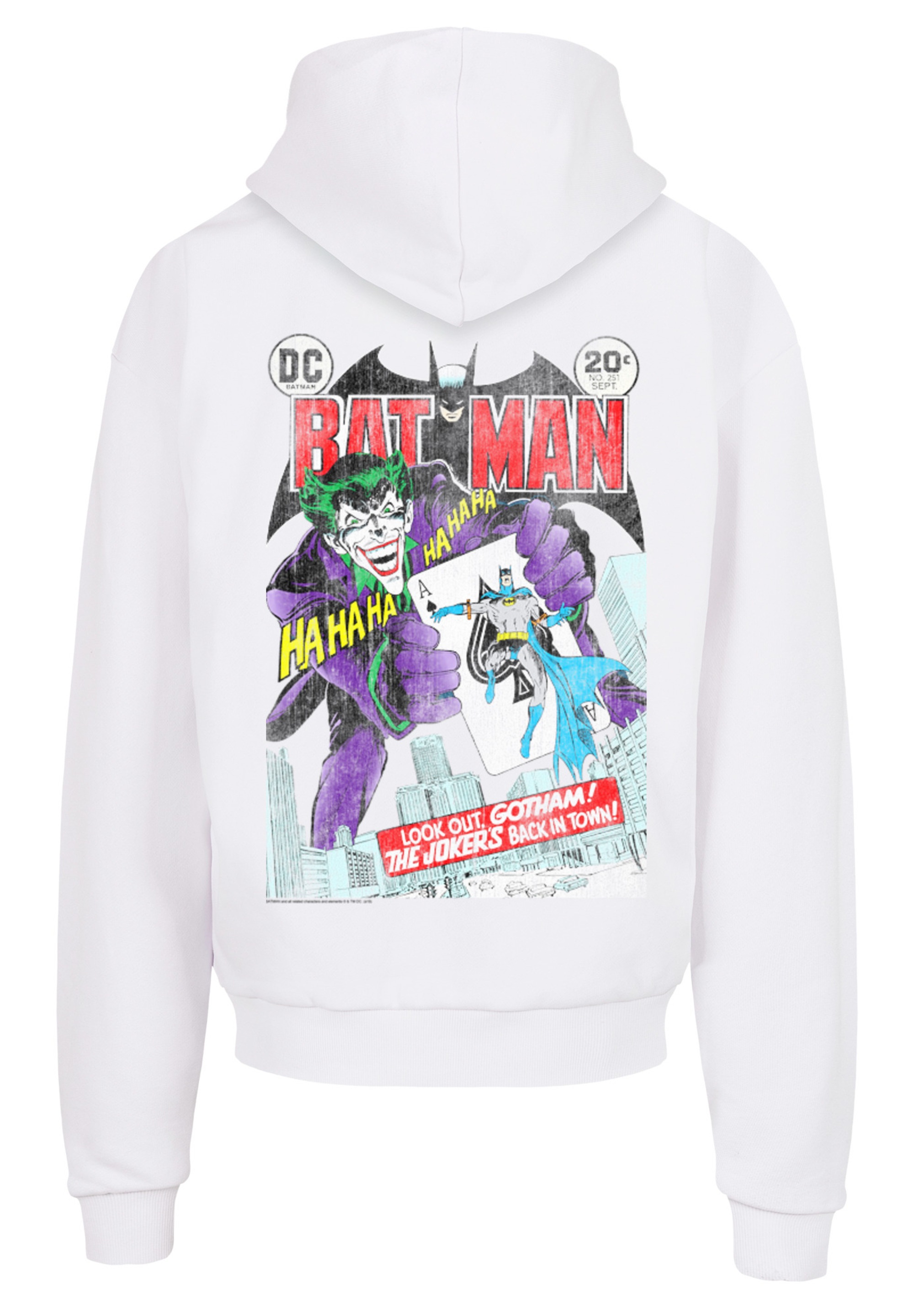 F4NT4STIC Kapuzenpullover »Batman Joker Playing Card Cover«, Print