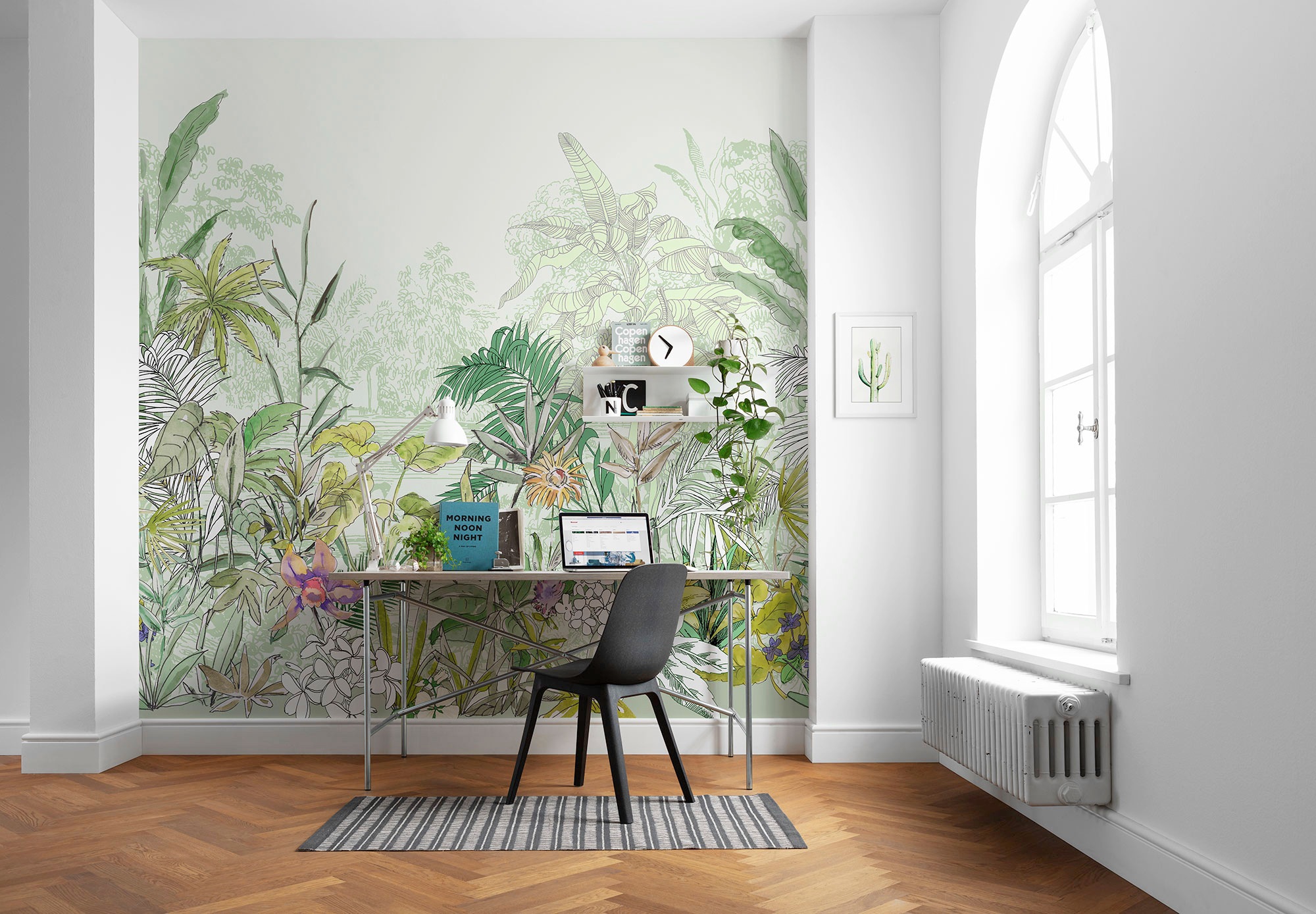 Komar Vliestapete »Digitaldruck Vlies - Hortus - Größe 250 x 250 cm«, bedruckt, Wohnzimmer, Schlafzimmer