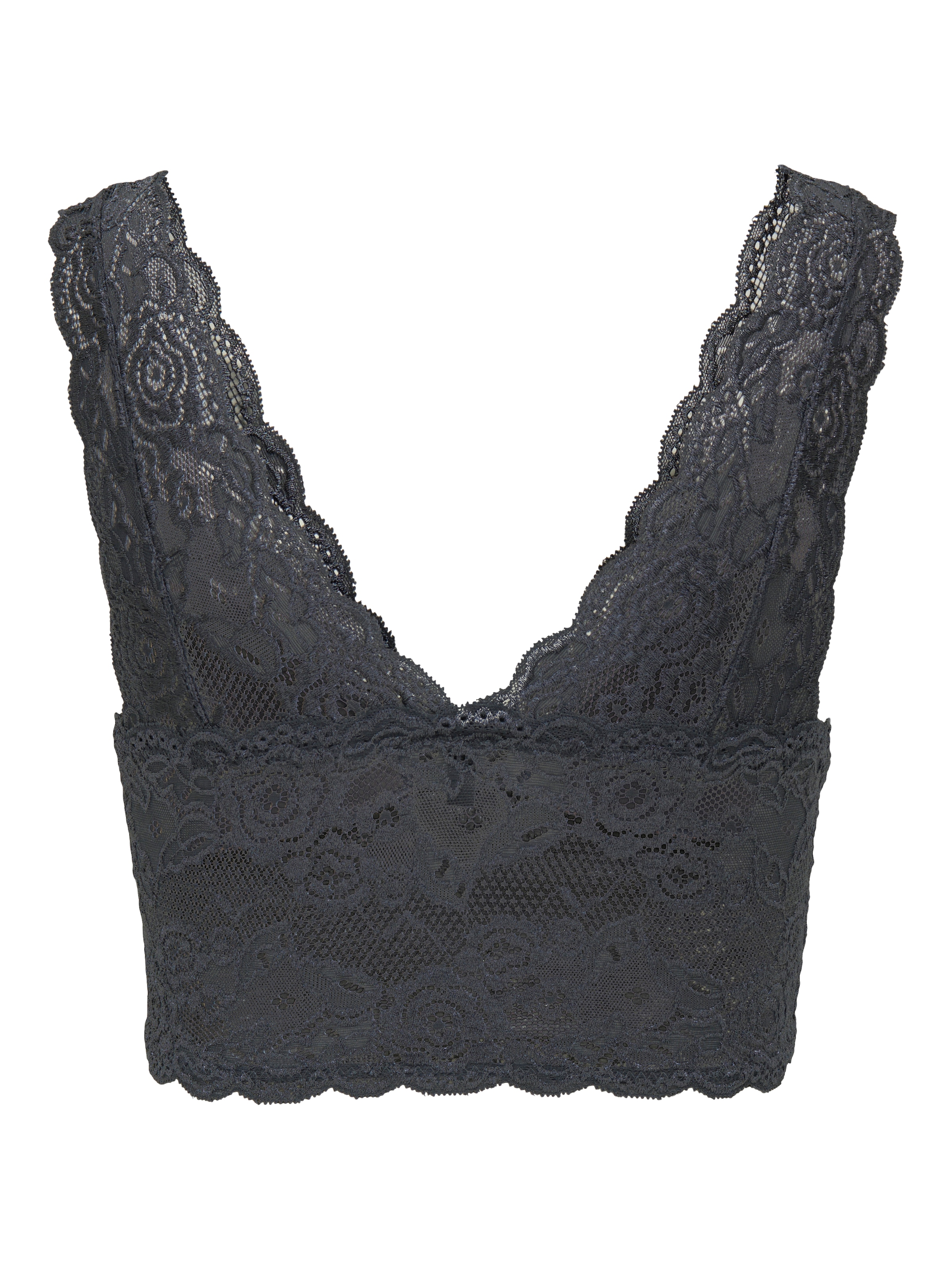 ONLY Spitzentop »ONLCHLOE – Spitzen-Bra mit gepolsterten Cups und Stretch«, regular fit, feminin, Spitze, Kunstfaser, V-Ausschnitt