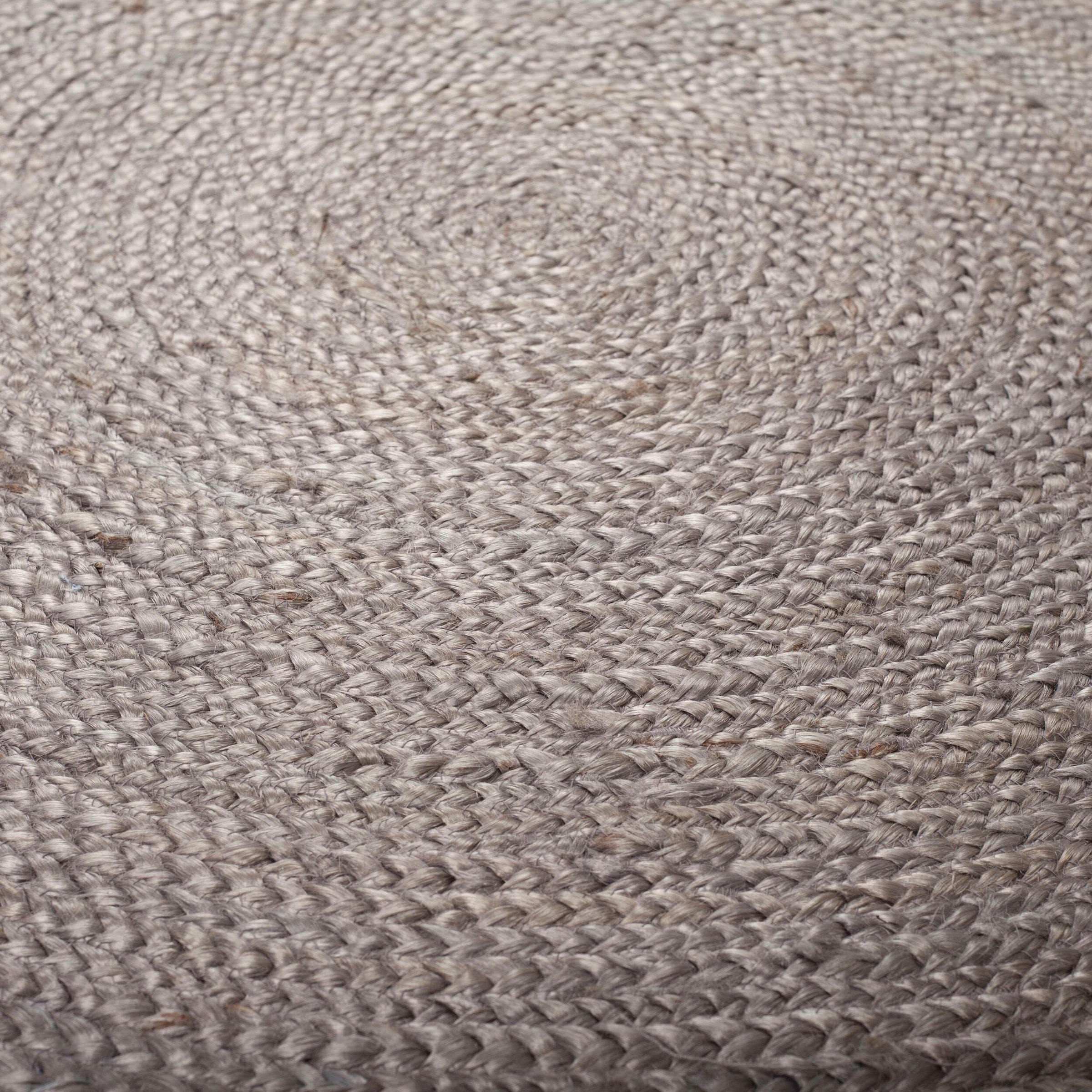 FLAIR RUGS Teppich »Istanbul«, rund, aus 100% Jute, mit Quasten & Bordüre