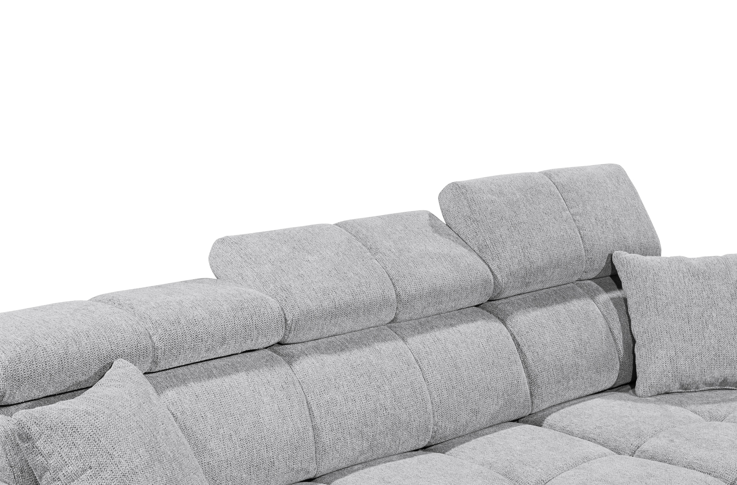 ED EXCITING DESIGN Ecksofa »Sydney L-Form«, (2 St.), frei im Raum stellbar, mit Bettkasten, inkl. Kopfteilverstellung