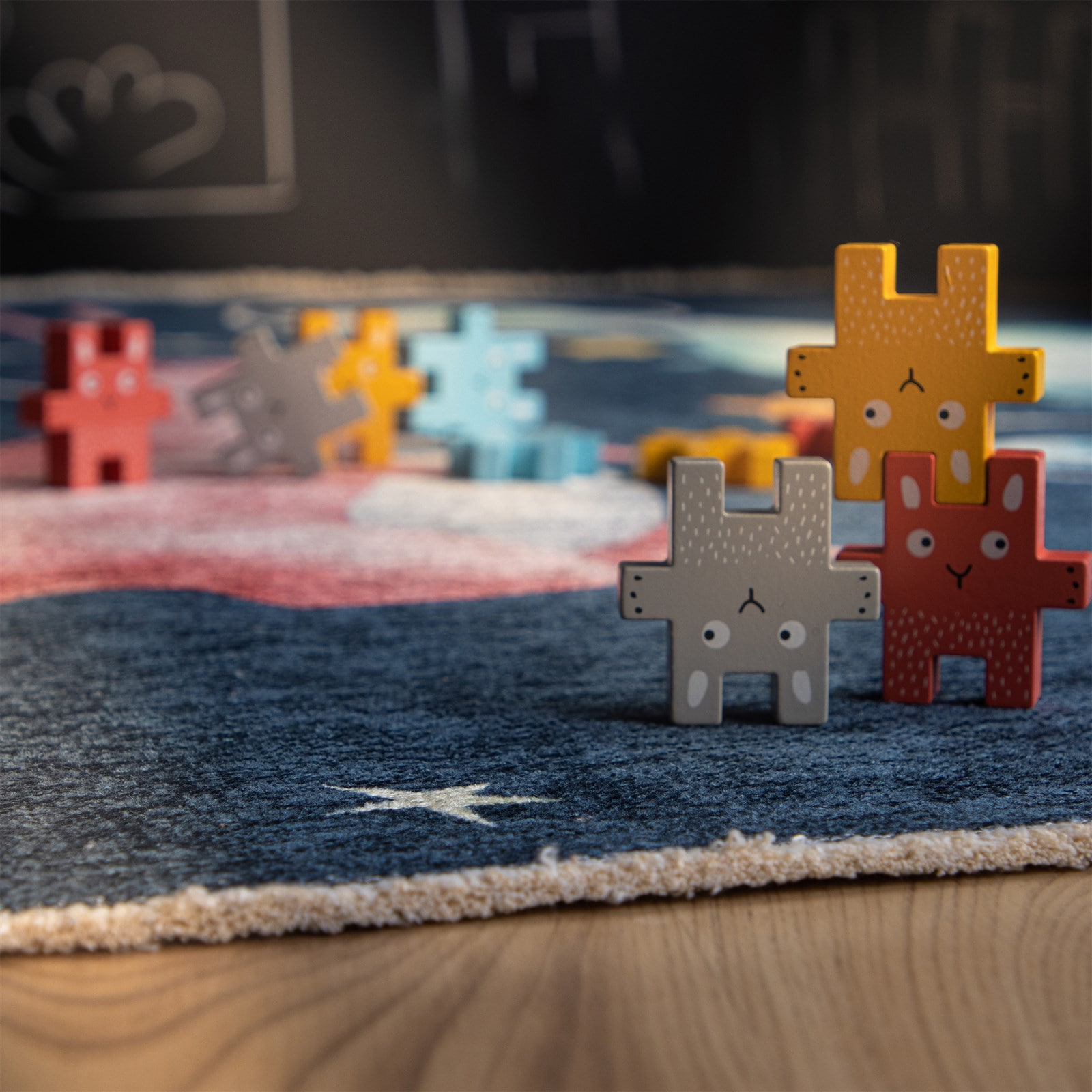 Kayoom Kinderteppich »Joanna 627« rechteckig 6 mm Höhe Kurzflor, Dino, Dinosaurier