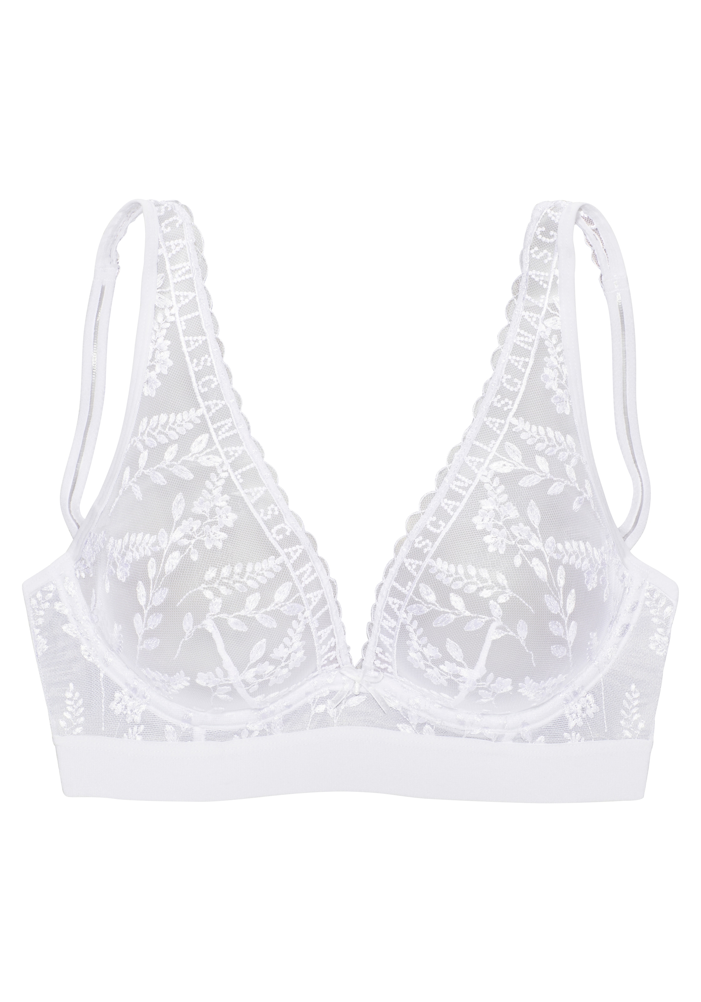 LASCANA Bügel-BH, mit zarter, glänzender Blumenstickerei, sexy Dessous
