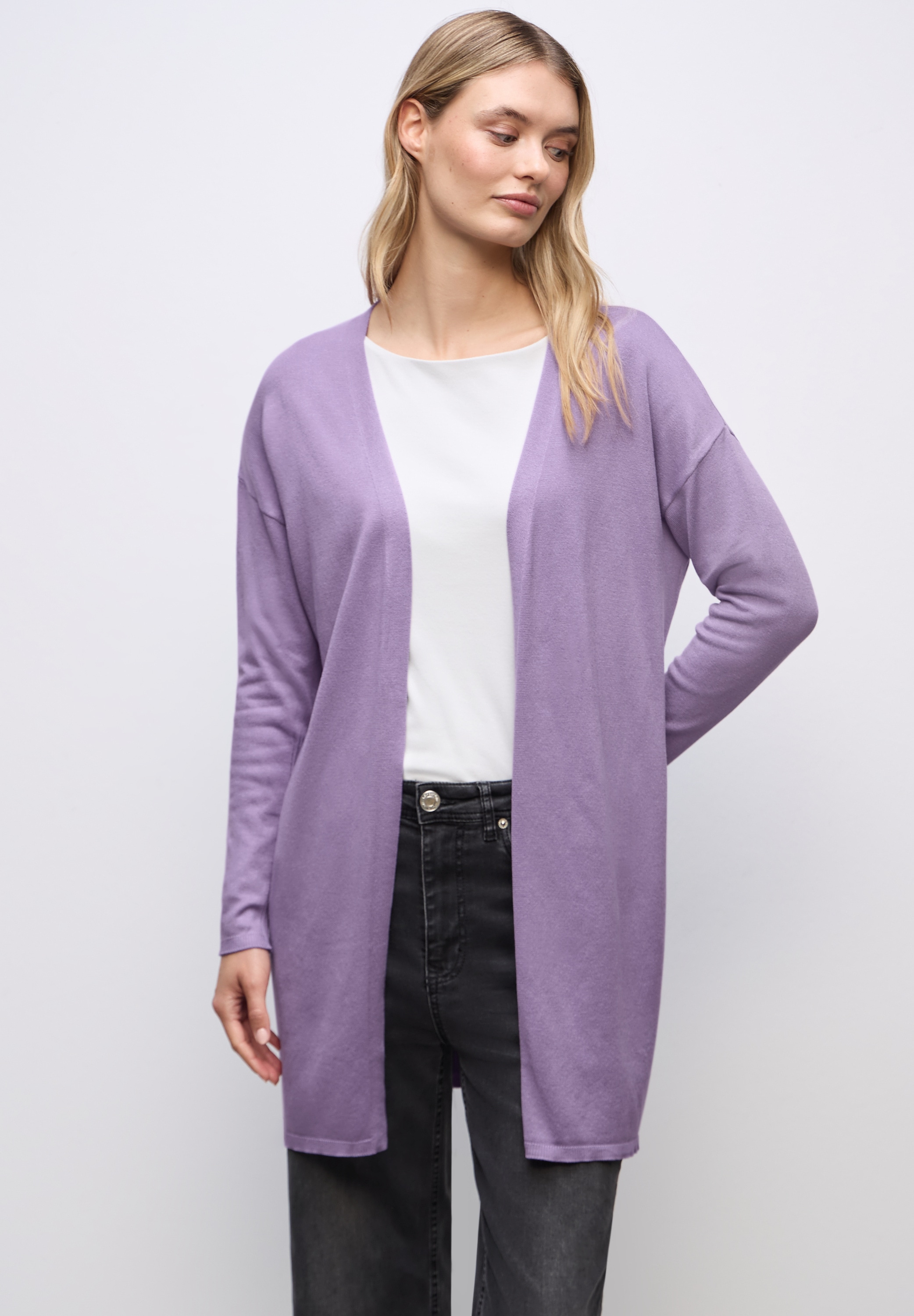 STREET ONE Strickjacke verschlusslos günstig online kaufen