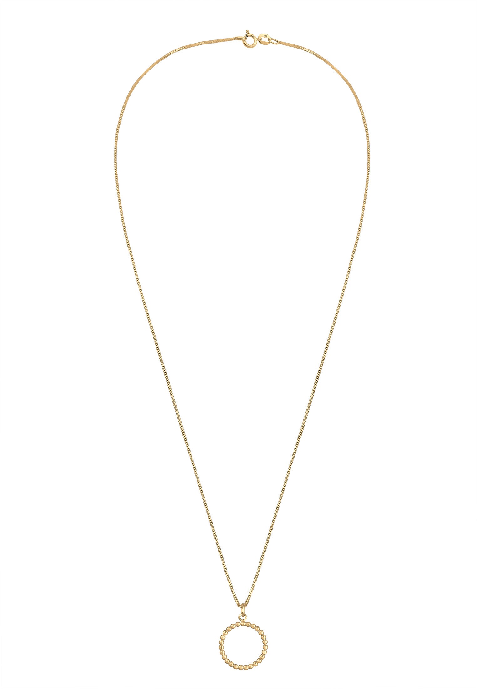 Elli Kette mit Anhänger »Box Chain Kreis Anhänger Geo Basic 925 Silber«