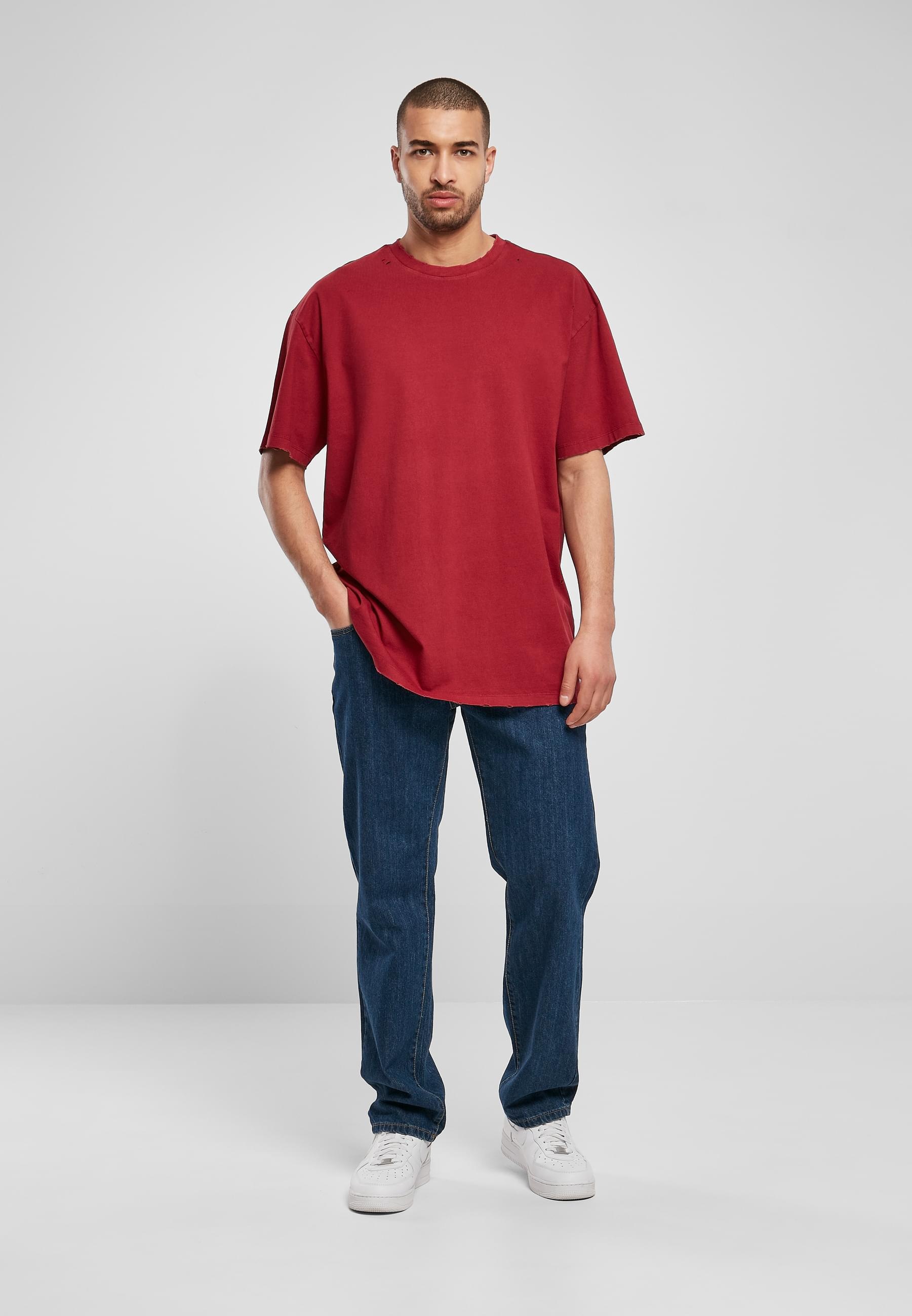 URBAN CLASSICS T-Shirt »Urban Classics Herren Oversized Distressed Tee«, (1 tlg.)