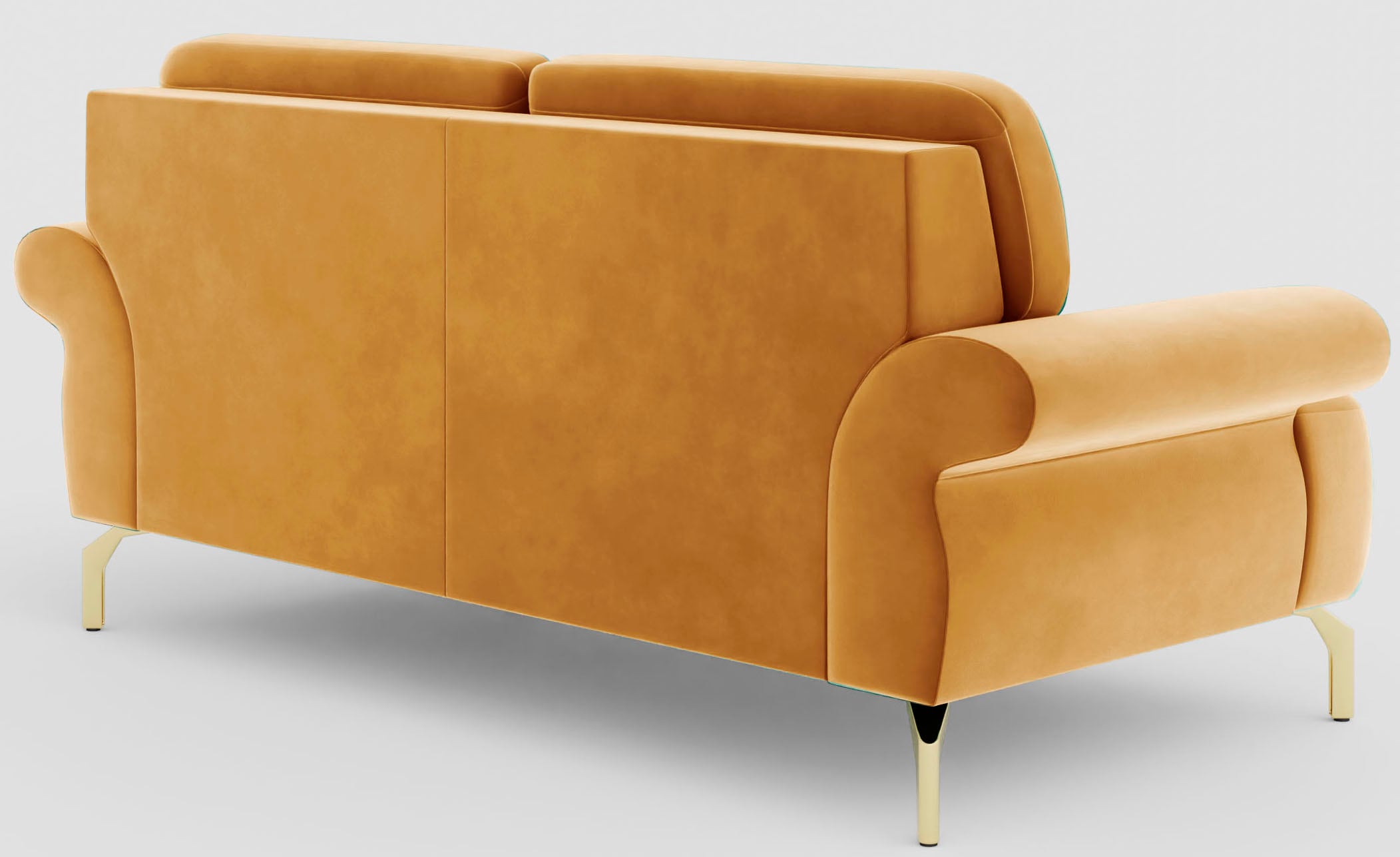 sit&more 2-Sitzer »Orient 1«, inkl. 2 Zierkissen mit Strass-Stein, goldfarbene Metallfüße