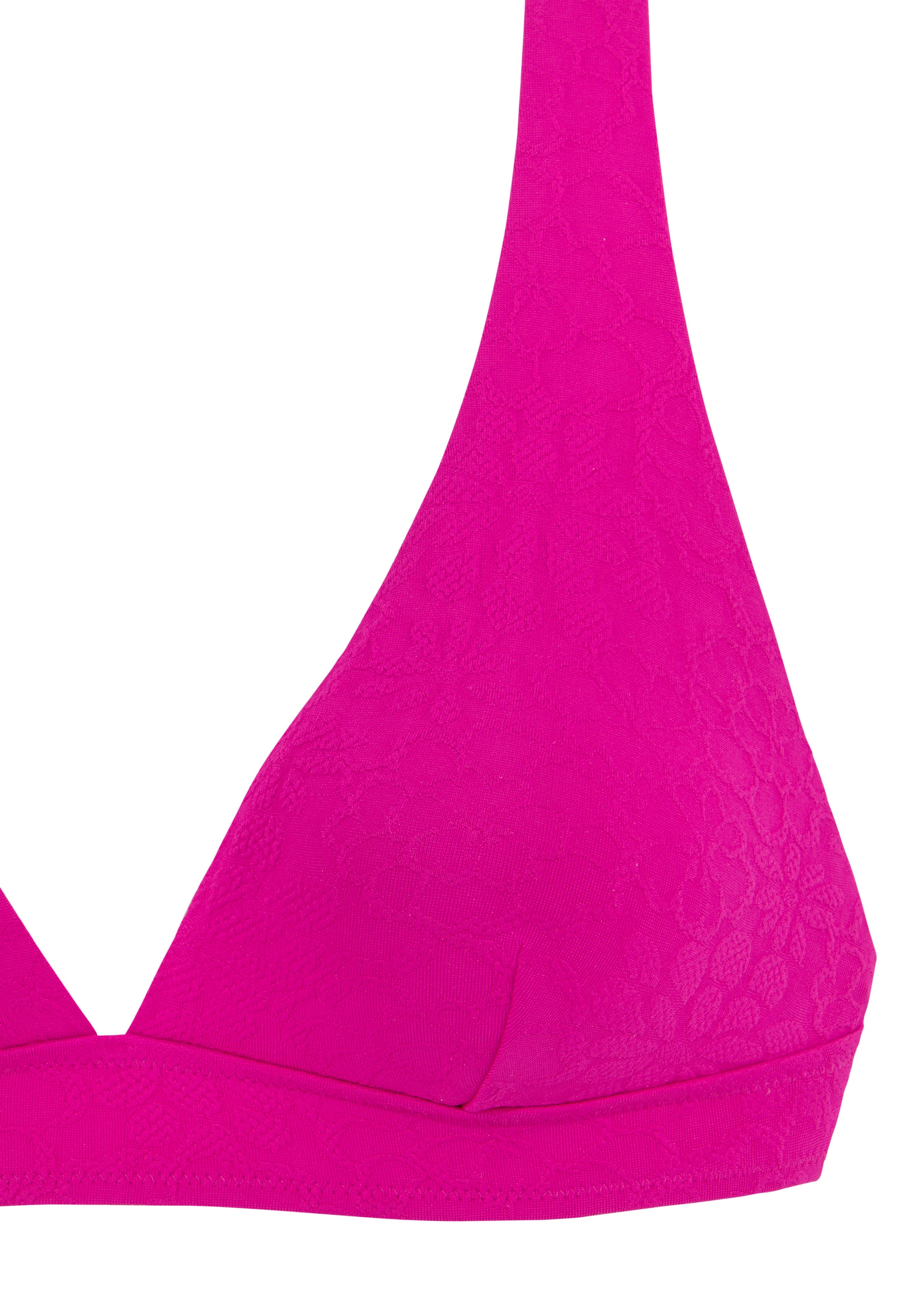 Buffalo Triangel-Bikini-Top »Bubble«, mit floraler Struktur