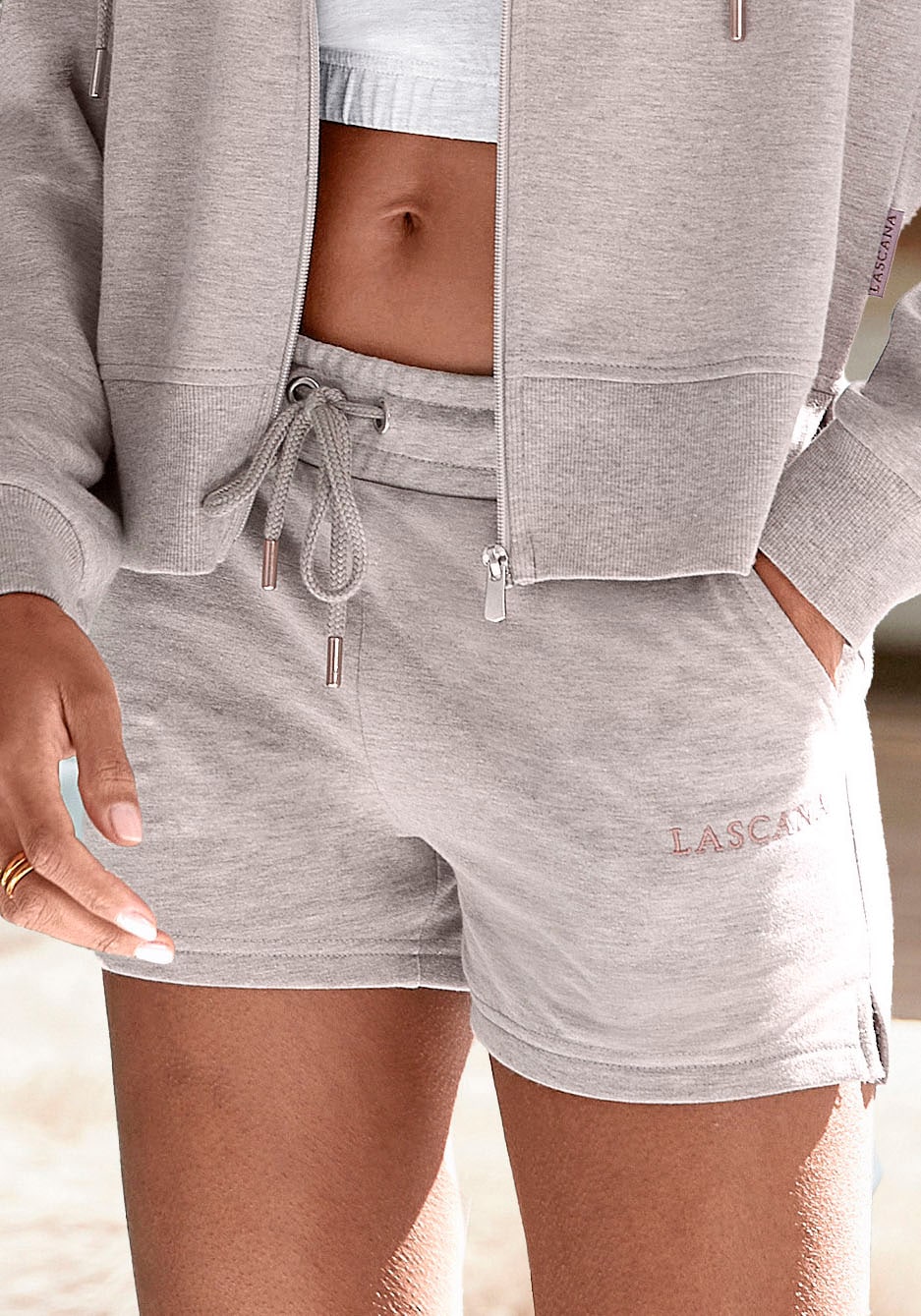 Sweatshorts, mit Logostickerei, Loungeanzug