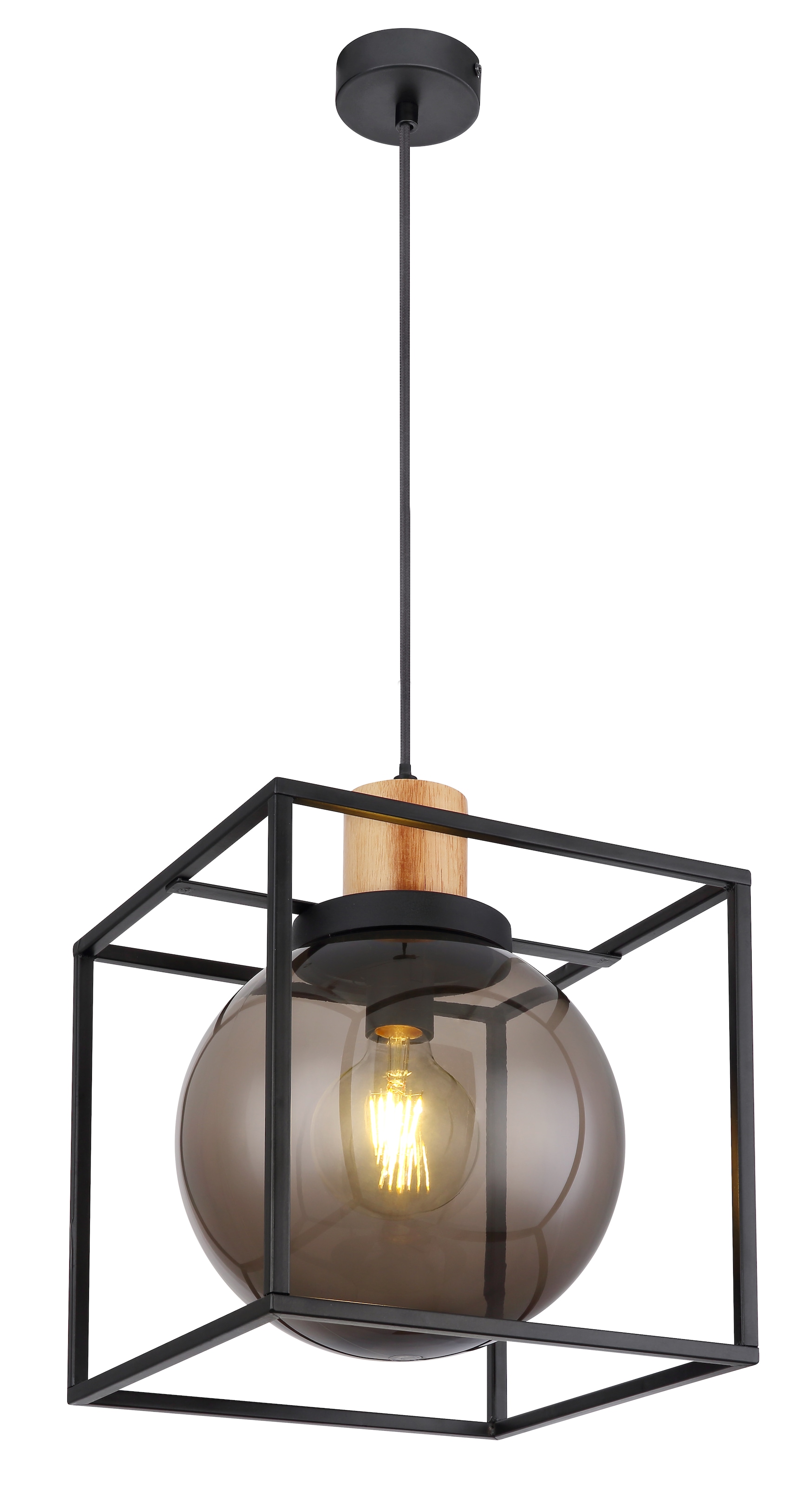 GLOBO LIGHTING Hängeleuchte »HILKO«, Leuchtmittel E27 | ohne Leuchtmittel, Hängelampe/Pendelleuchte/Esszimmer/Wohnzimmer/Esstisch