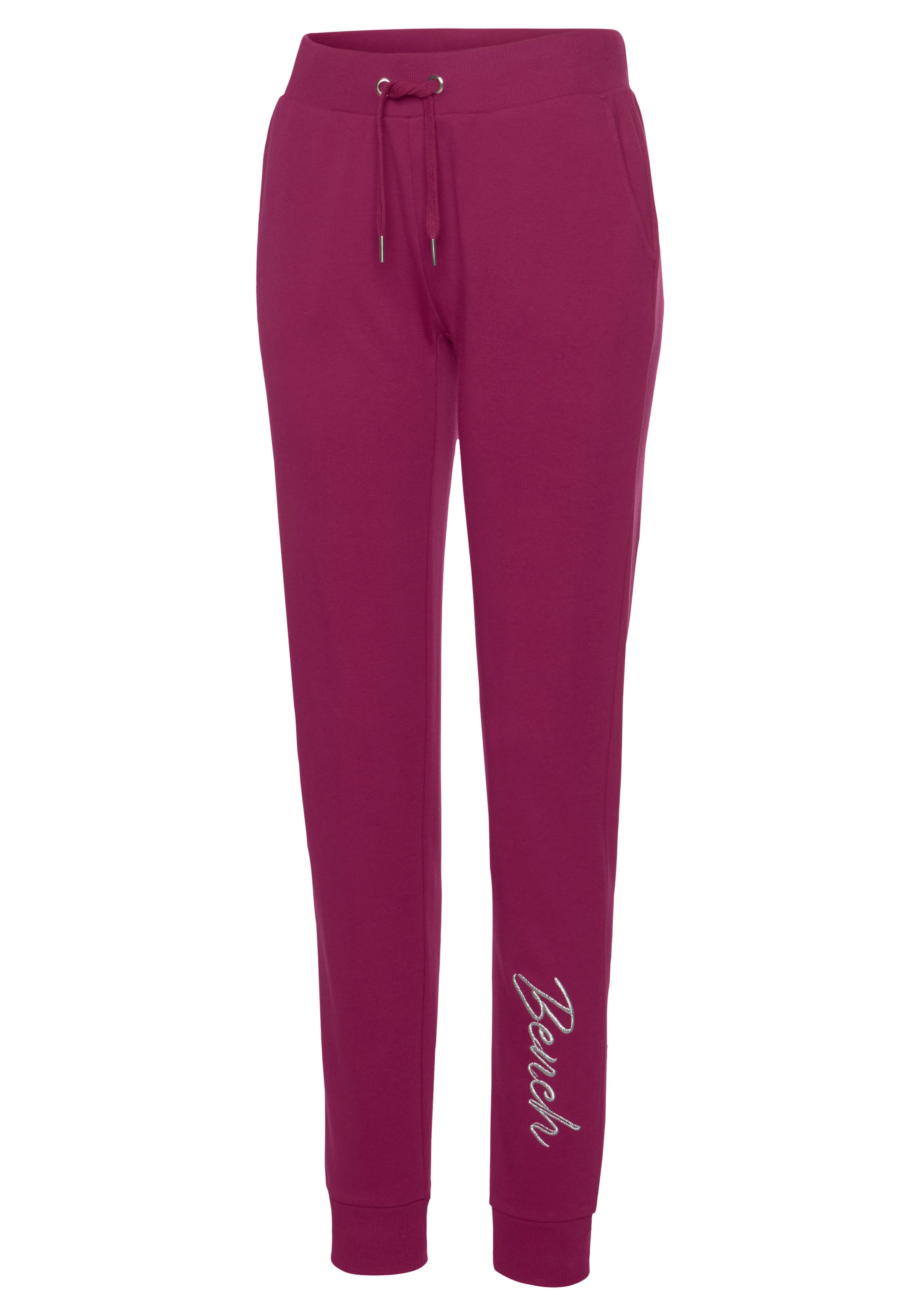 Bench. Loungewear Relaxhose, mit glänzender Logostickerei, Loungewear