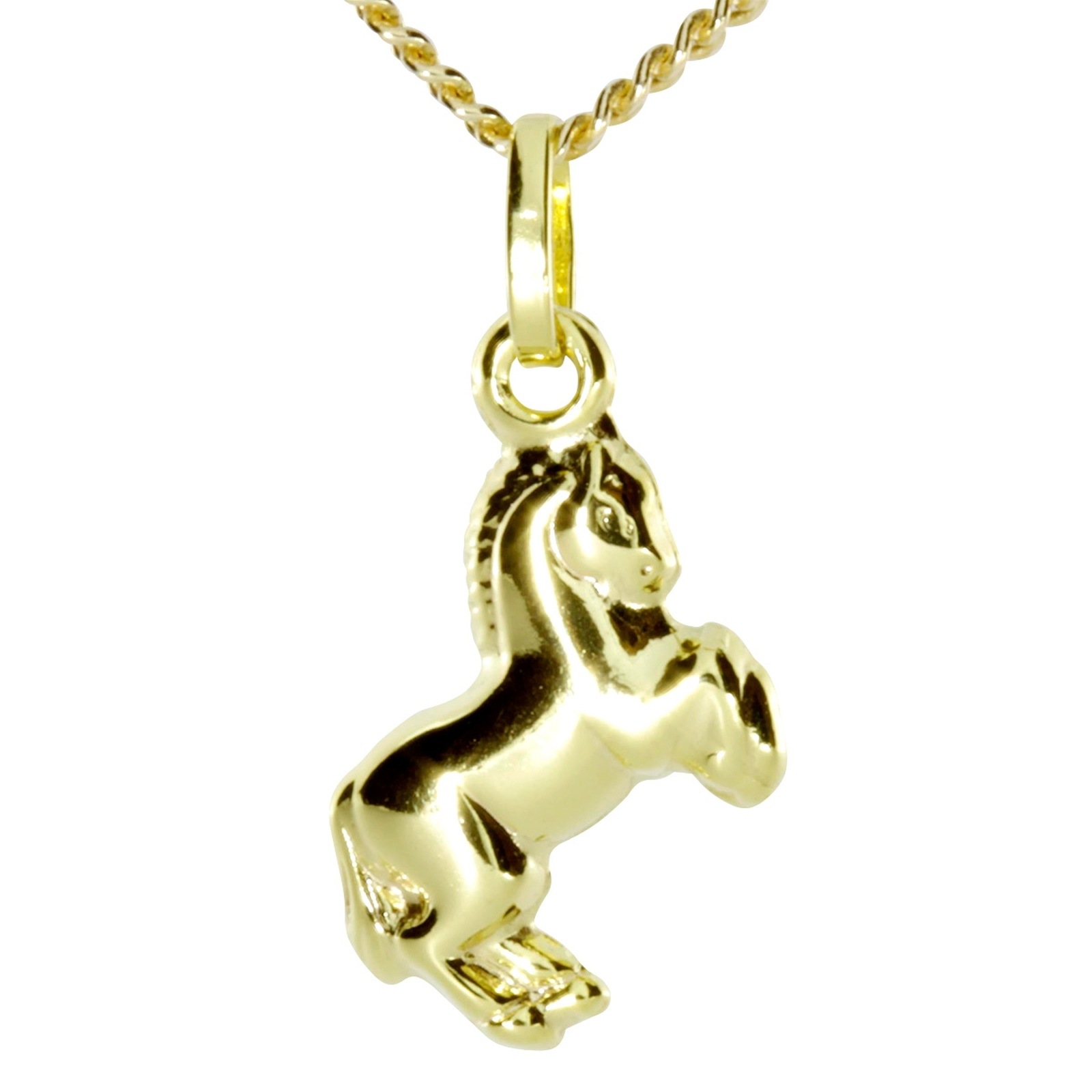 ostsee schmuck kette mit anhanger pferd gold 333 000 2 tlg bestellen baur