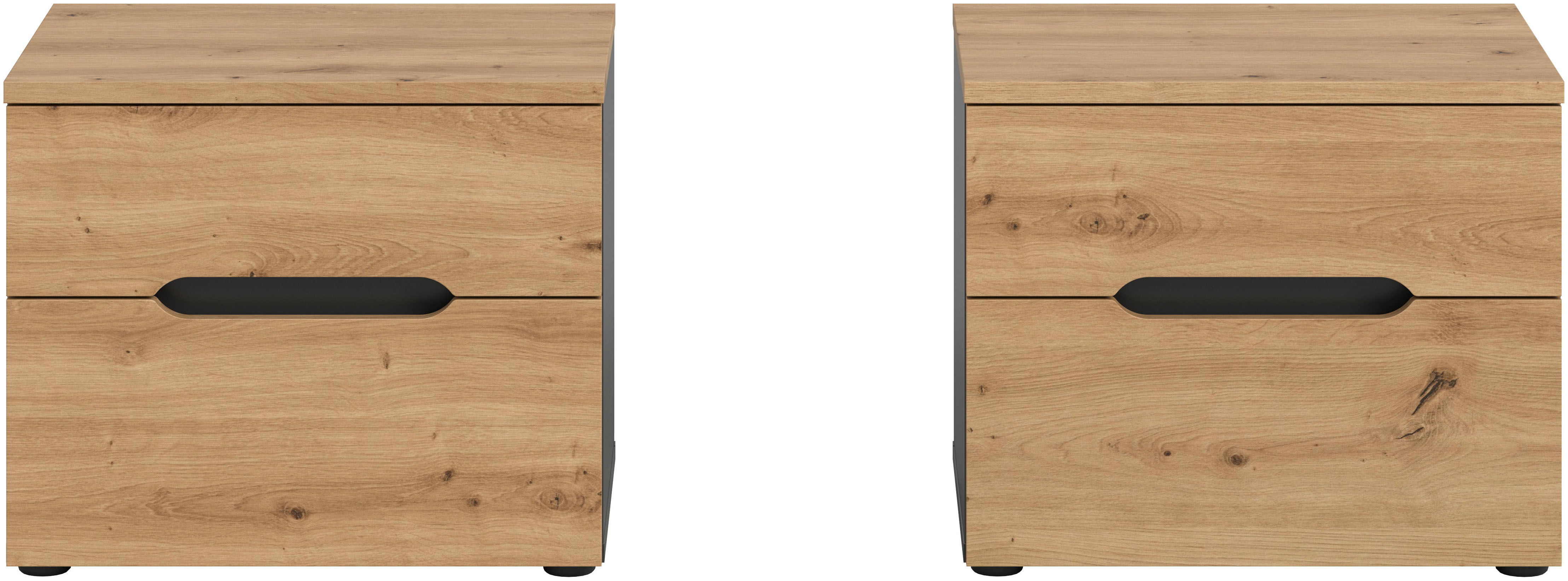 Thumbnail - Home affaire Nachtkommode "REHAT, 2er Set, je 50x37x42 cm, inkl. 2 Schubkästen" TOPSELLER, individuell platzierbar nicht...