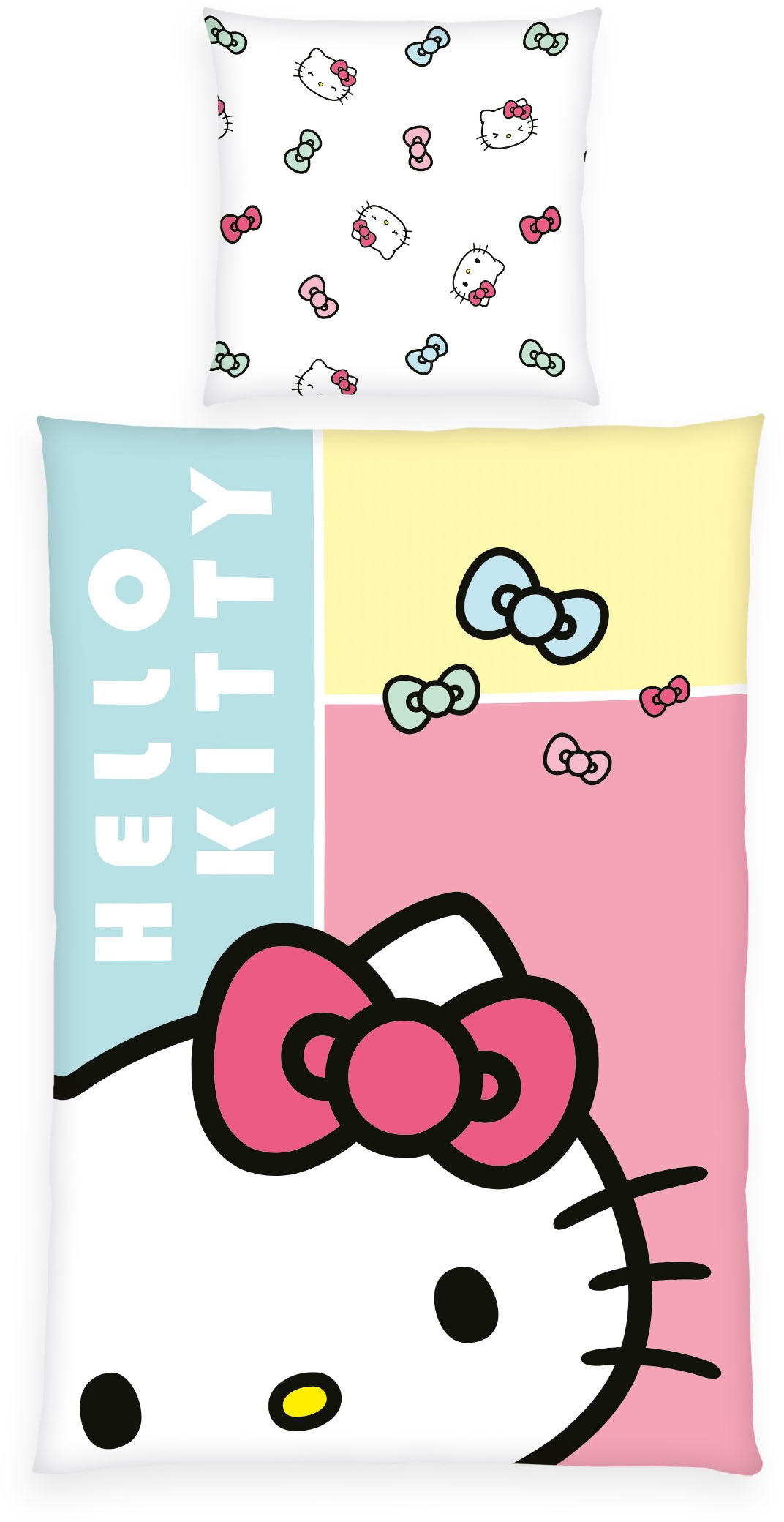 Hello Kitty Bettwäsche "Hello Kitty" 2 Stk. Wendebettwäsche günstig online kaufen