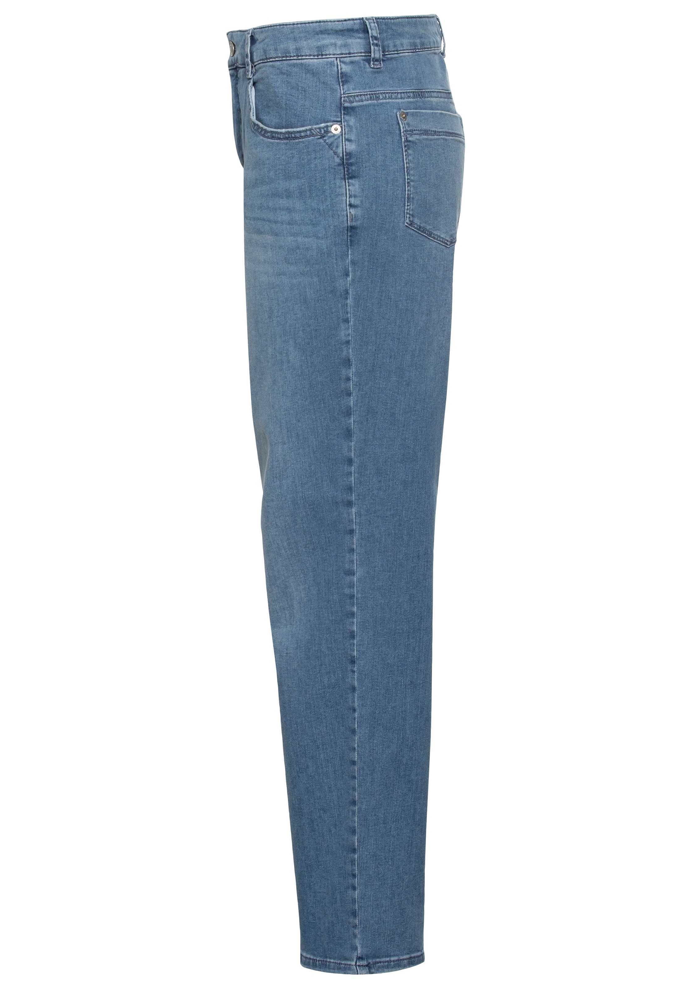 Bequeme Jeans MAC "Gracia", Herren, Gr. 36, Länge 34, blau (winter baby blau), Denim/Jeans, Obermaterial: 91% Baumwolle, 7% Elastomultiester, 2% Elasthan, unifarben, comfort fit knöchellang, Jeans 2