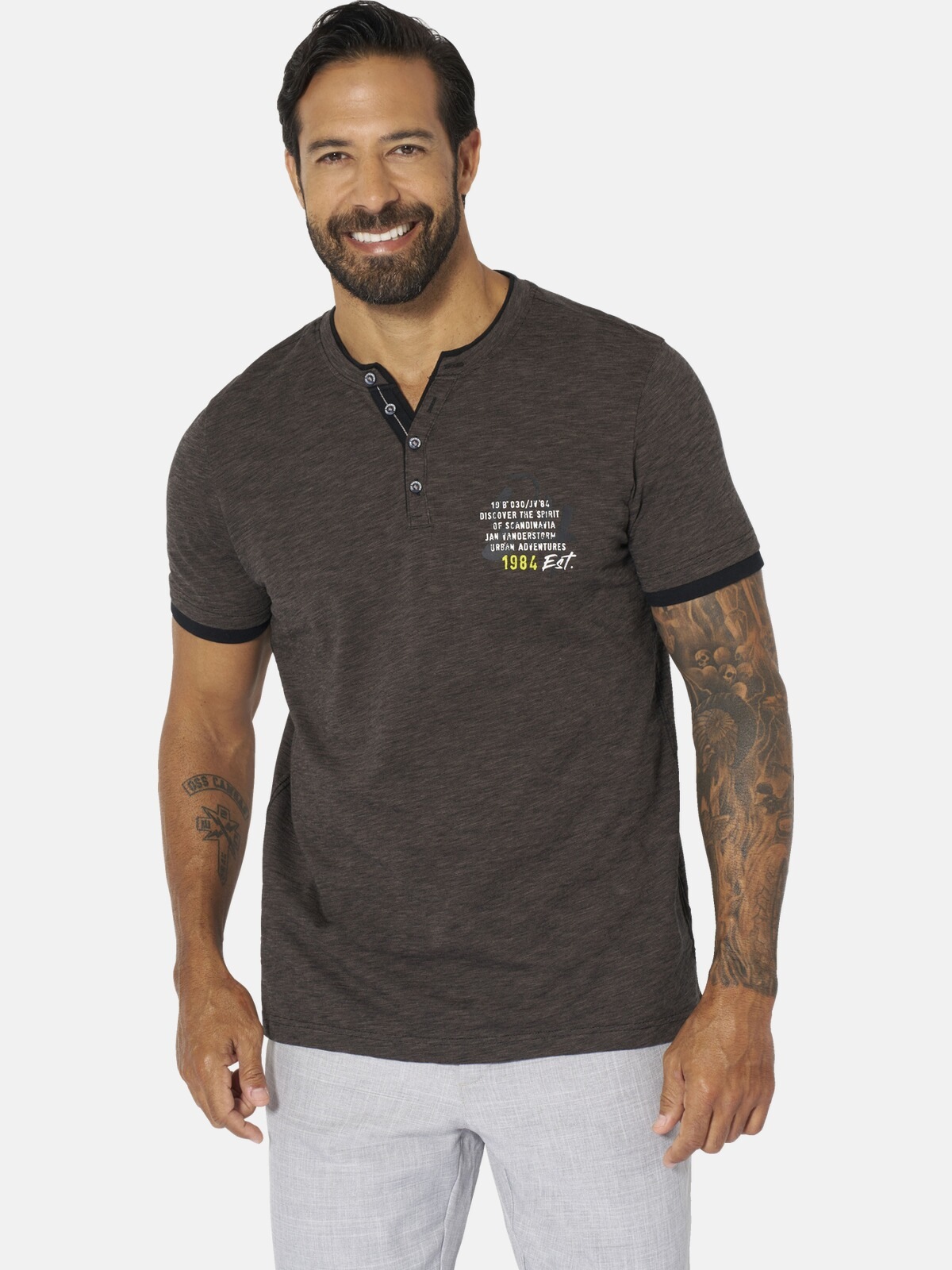 Jan Vanderstorm T-Shirt "T-Shirt SEPPOR" günstig online kaufen