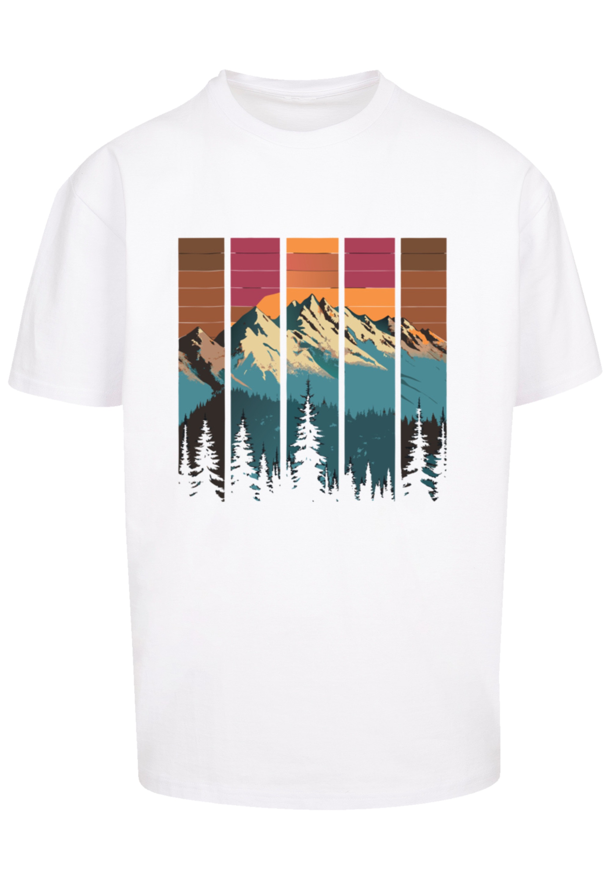 F4NT4STIC T-Shirt "Berg Sonnenuntergang Retro" Premium Qualität günstig online kaufen