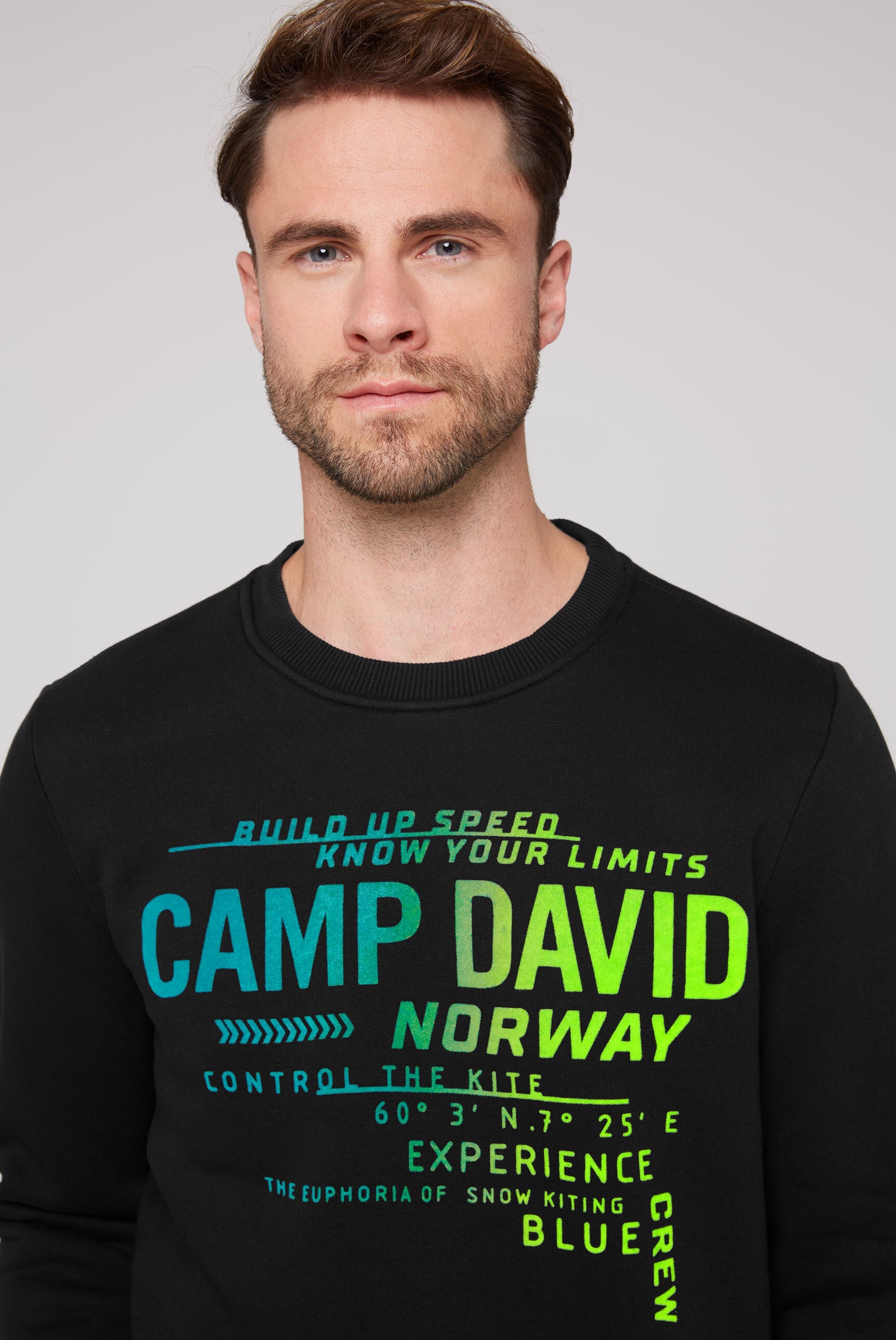 CAMP DAVID Sweater, mit Baumwolle