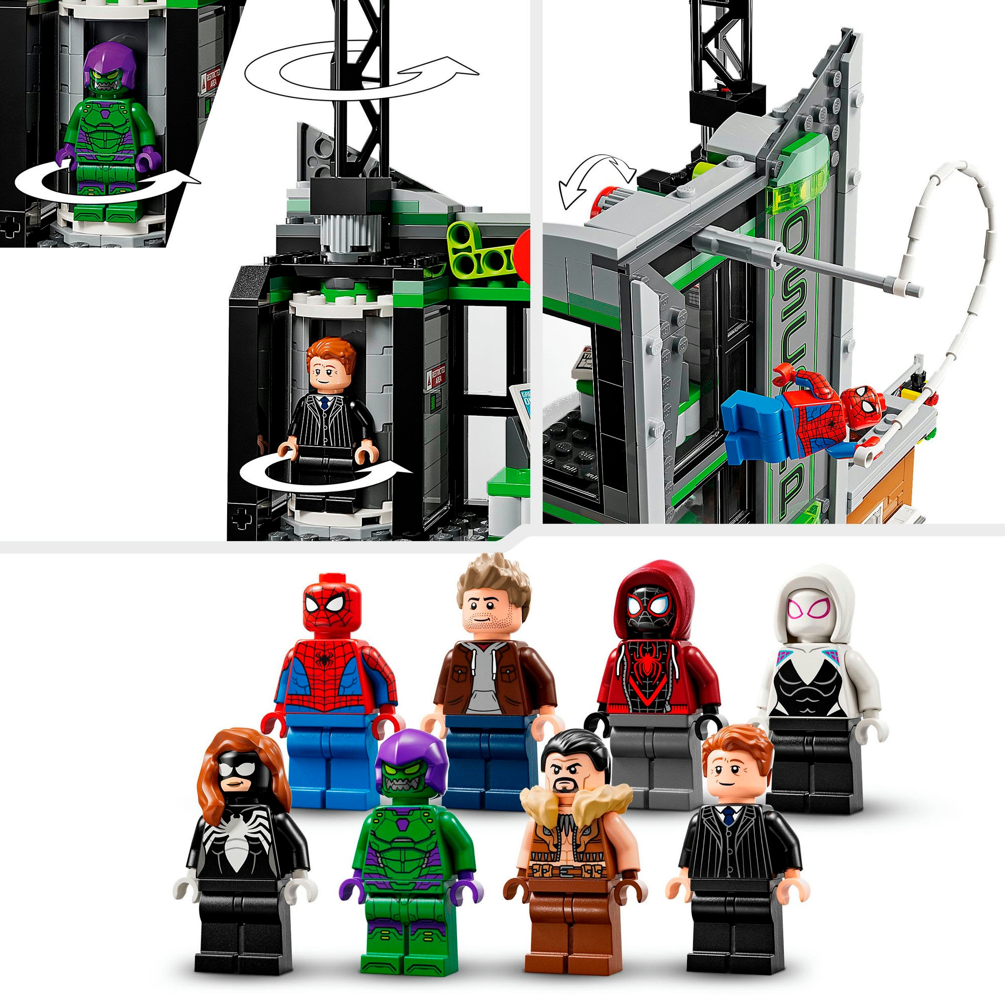 LEGO® Konstruktionsspielsteine »Spider-Man vs. Oscorp (76324), LEGO Super Heroes«, (808 St.), Made in Europe