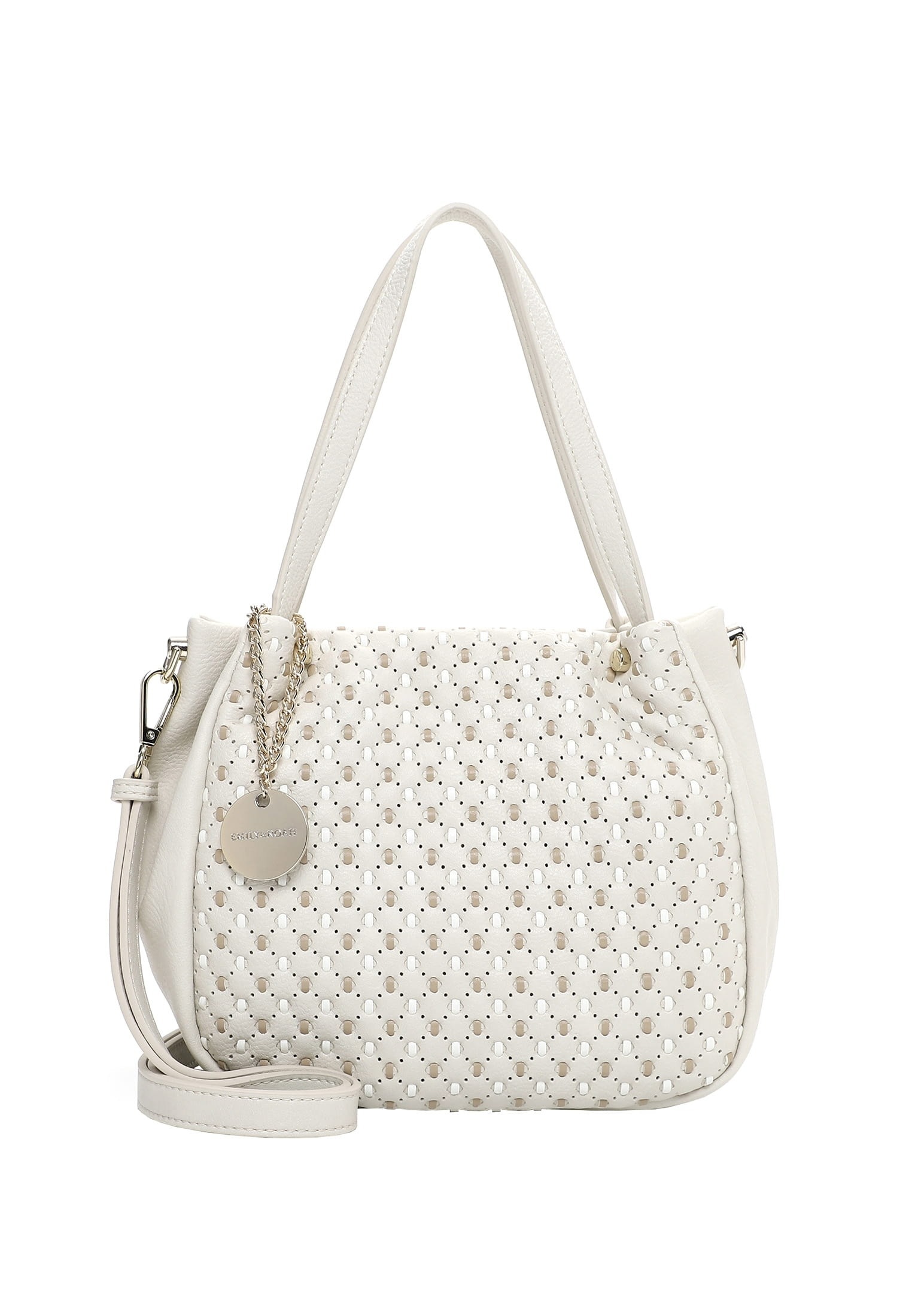 Shopper EMILY & NOAH "Shopper E&N Josefin", Damen, Gr. B/H/T: 24cm x 21cm x 14cm 0, beige (beige 400), Polyurethan, Taschen Shopper