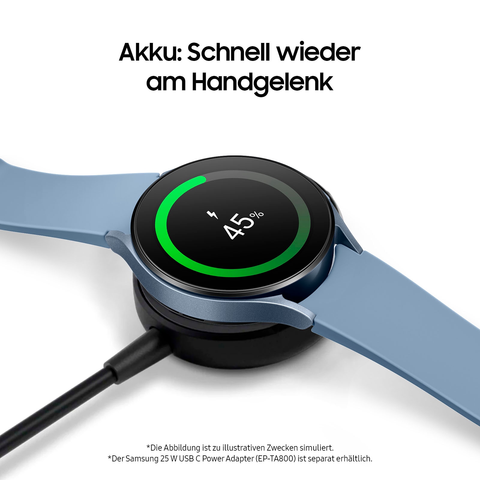 Samsung Smartwatch »Galaxy Watch 5 44mm LTE«, (Wear OS by Samsung Fitness  Uhr, Fitness Tracker, Gesundheitsfunktionen) | BAUR