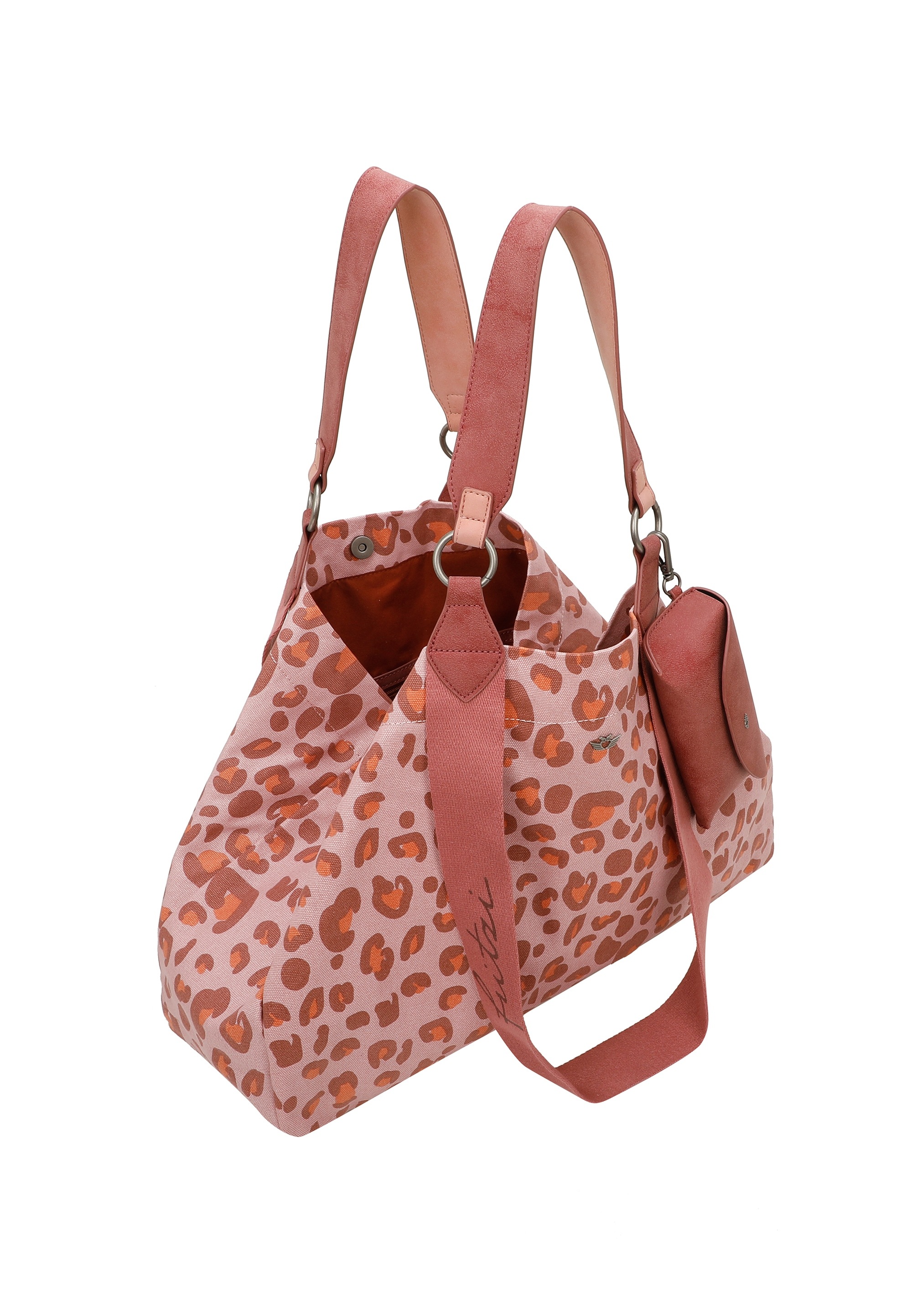 Fritzi Aus Preußen Henkeltasche FRITZI AUS PREUSSEN "Izzy", Damen, Gr. B/H/T: 16cm x 36cm x 50cm, rot, Baumwolle, unifarben, Taschen, aus veganen Materialien 2
